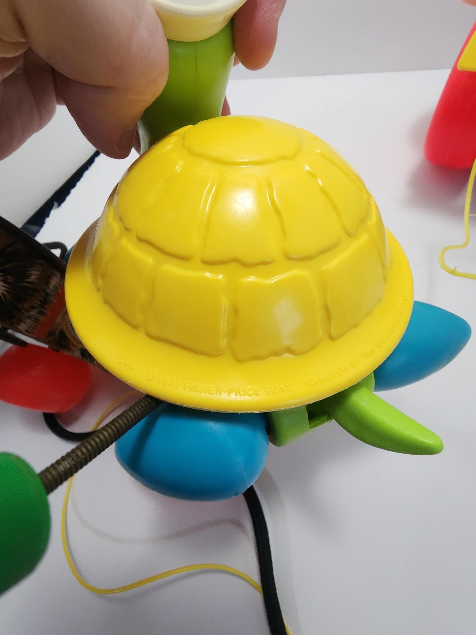 Fisher Price 1970s Pull Toys - Pets - Fisher Price - Fisher Price Toys - Pull Toys - Turtles - Elephants - Dogs - Puppy - Airplanes