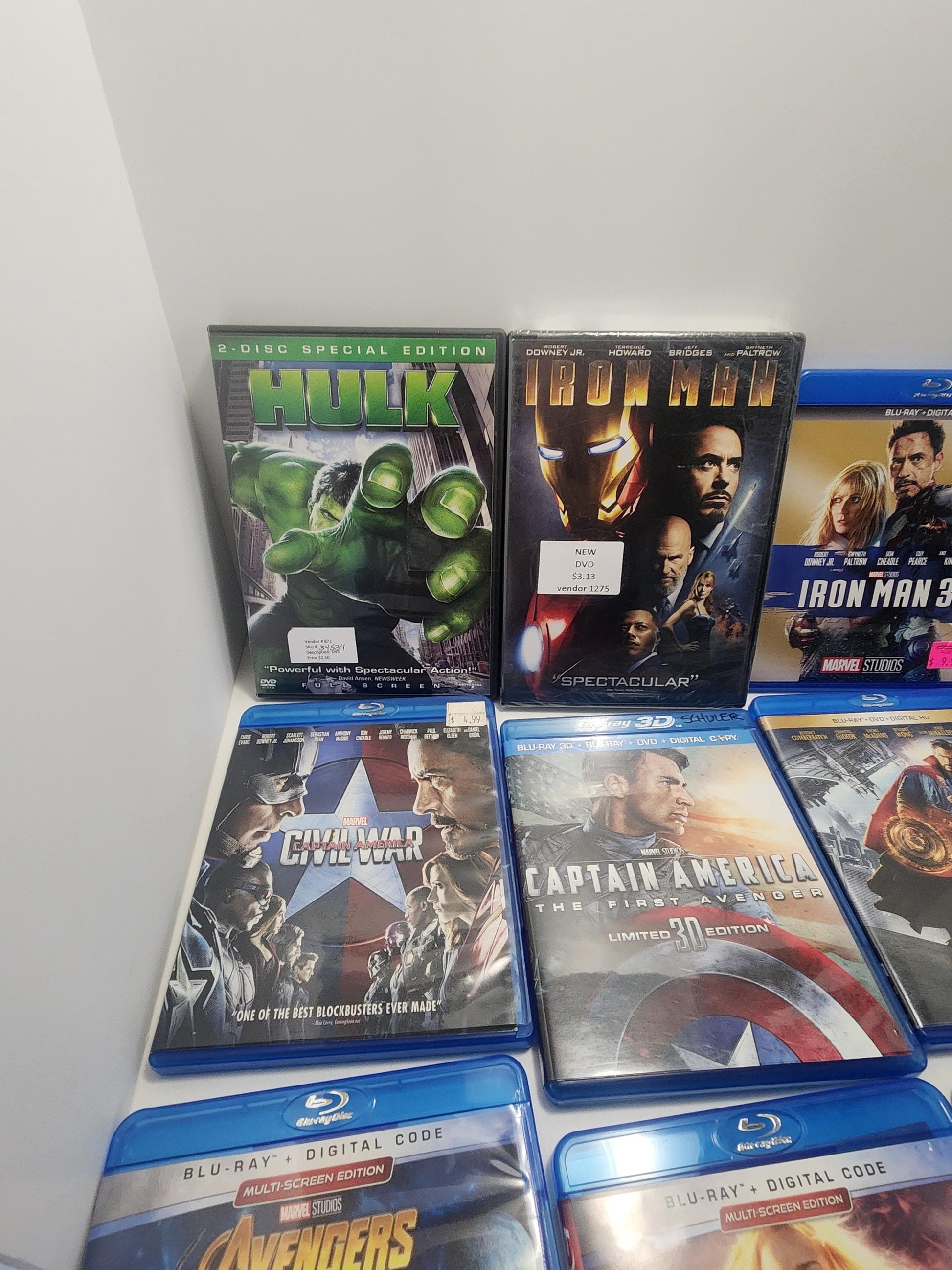 Marvel Blu Ray & Dvds - Movies - Superheros - Marvel - Marvel Movies