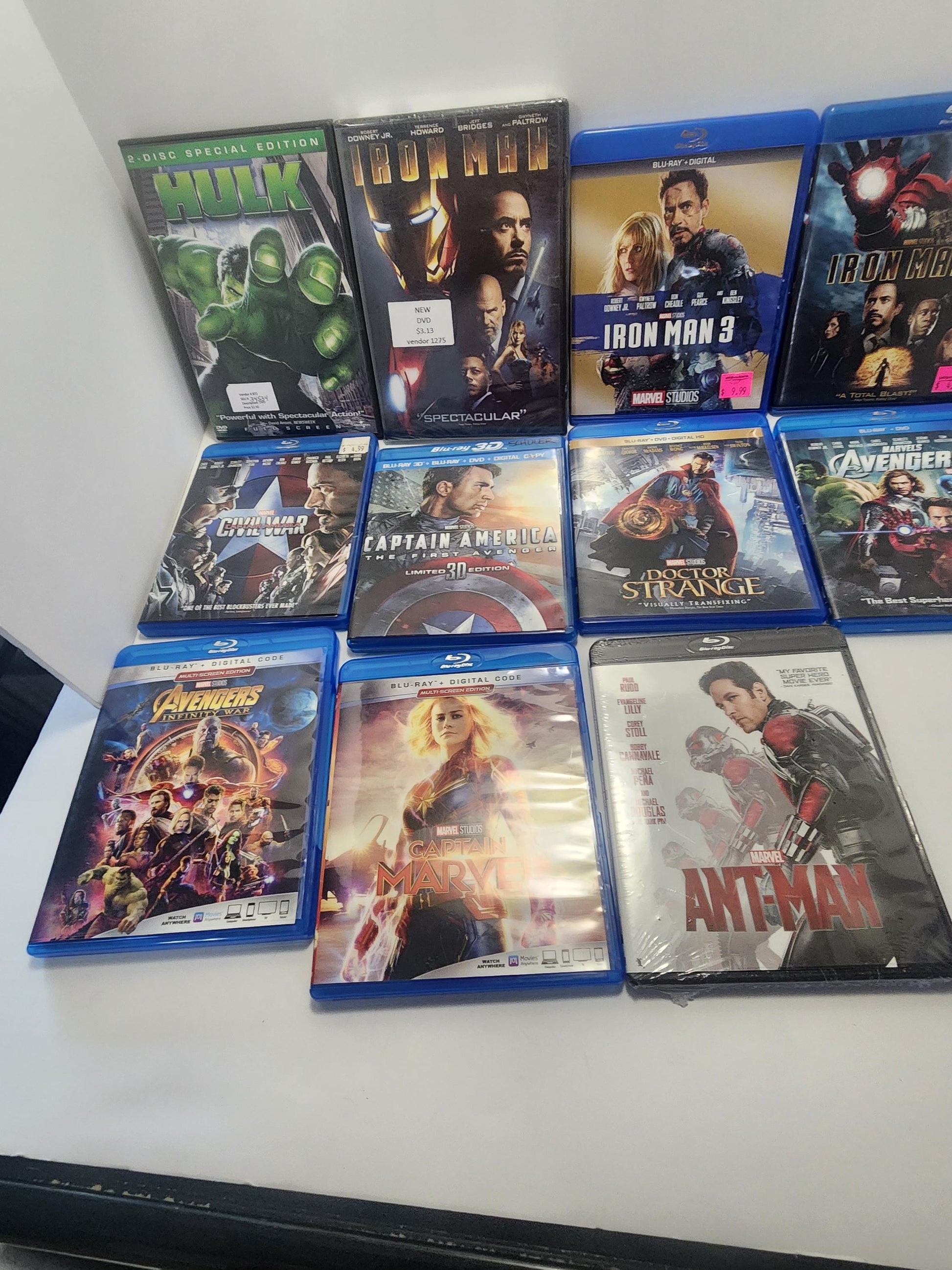 Marvel Blu Ray & Dvds - Movies - Superheros - Marvel - Marvel Movies