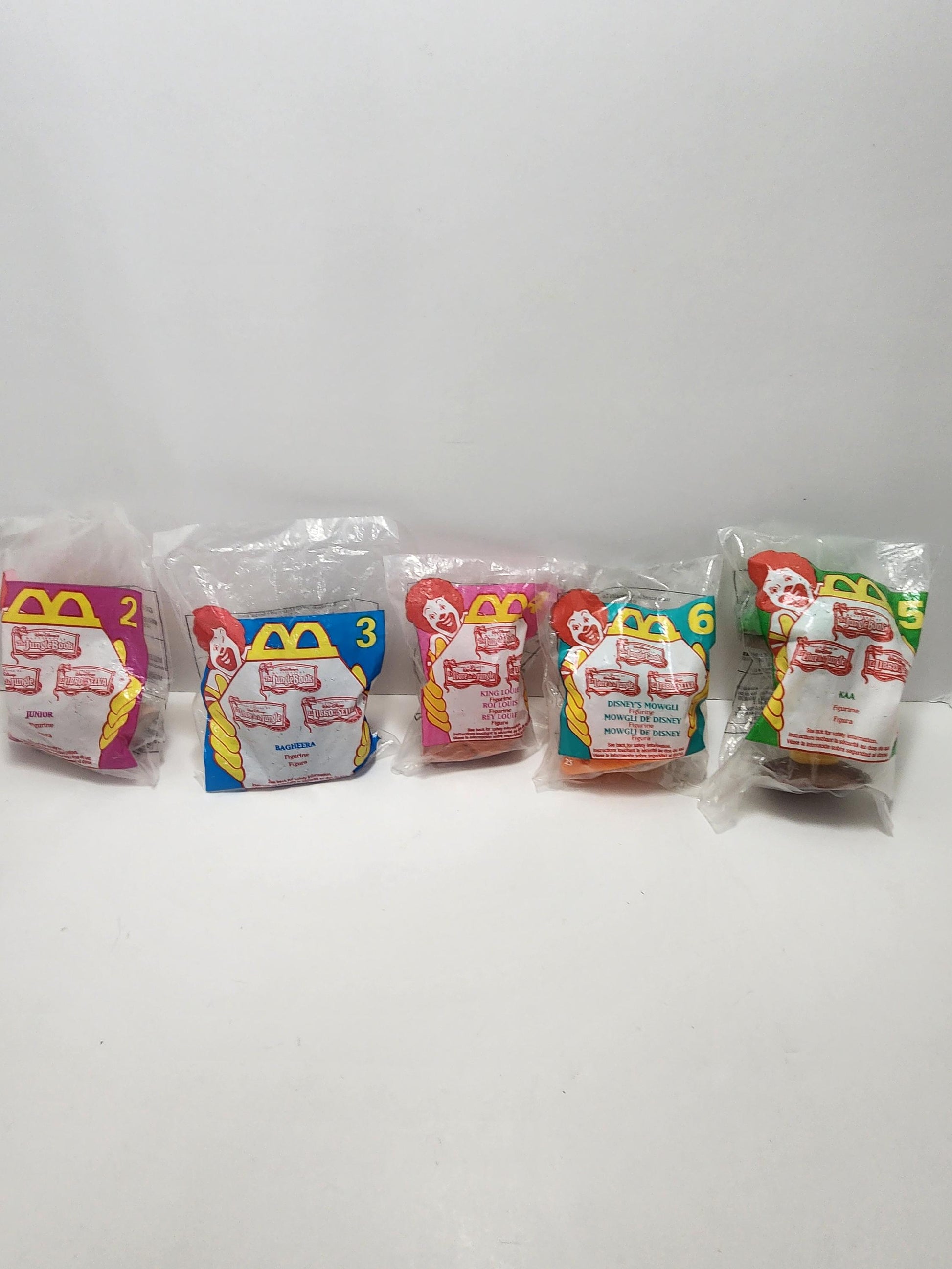 Disney The Jungle Book Candy Dispenser Figures - Mcdonalds Toys - Happy Meal Toys - Candy Dispensers - Jungle Book Toys