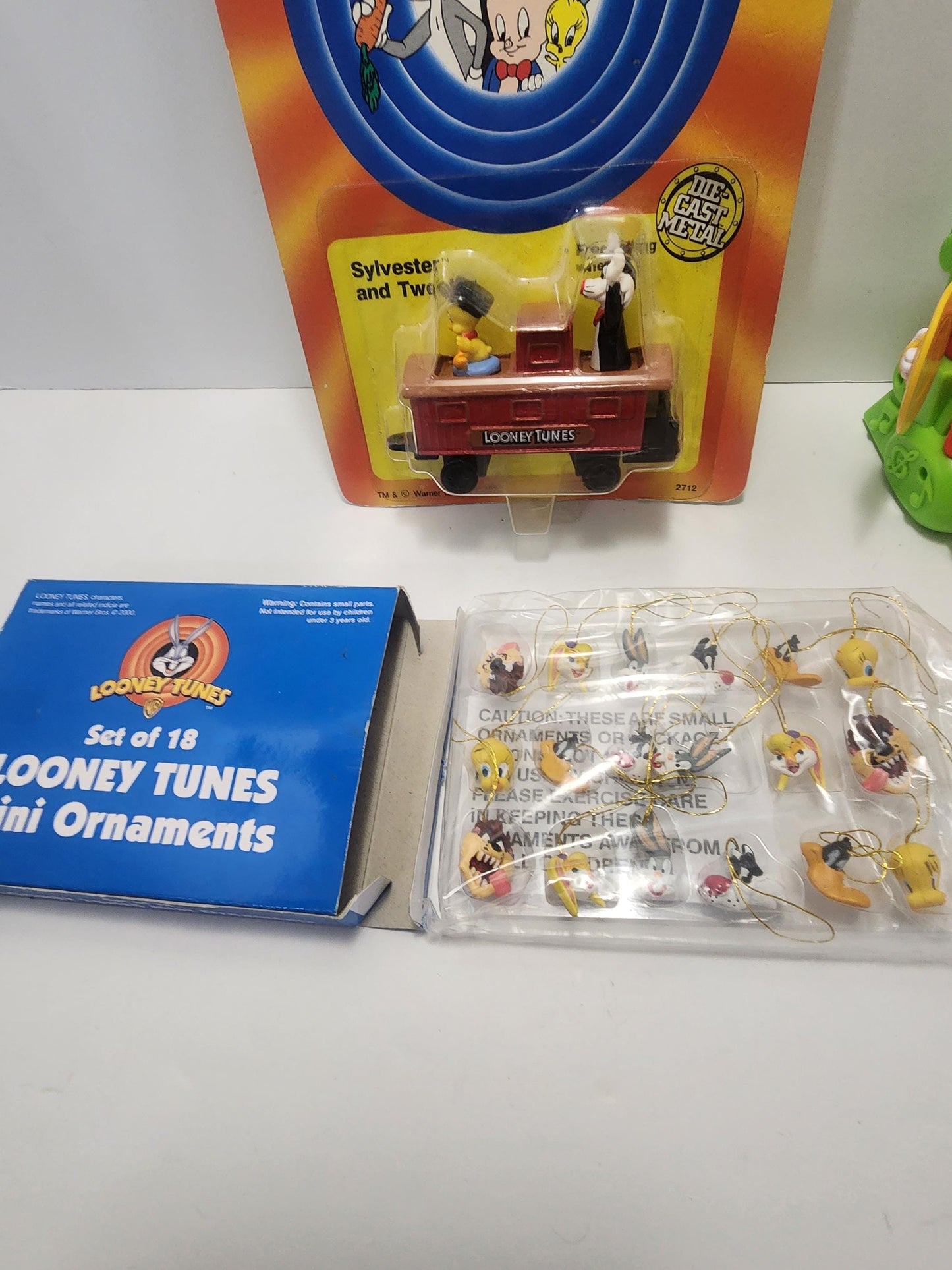 Looney Tunes Vintage 1990s Toys - Slyvester - Ornaments - Mini Ornaments - Christmas Ornaments - Tweety - Looney Tunes Toys - Warner Brother