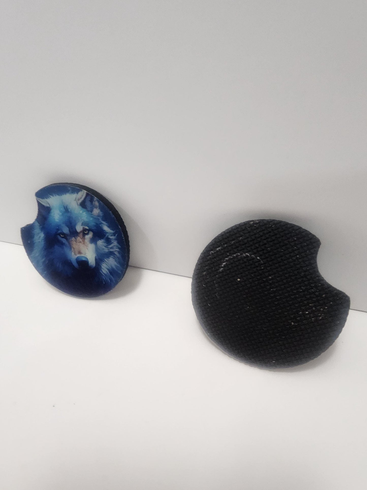 Wolf Non Skip Cute Car Coasters - Coasters - Car Coasters - Car Decor - Cup Holders - Wolf Gift - Wolves