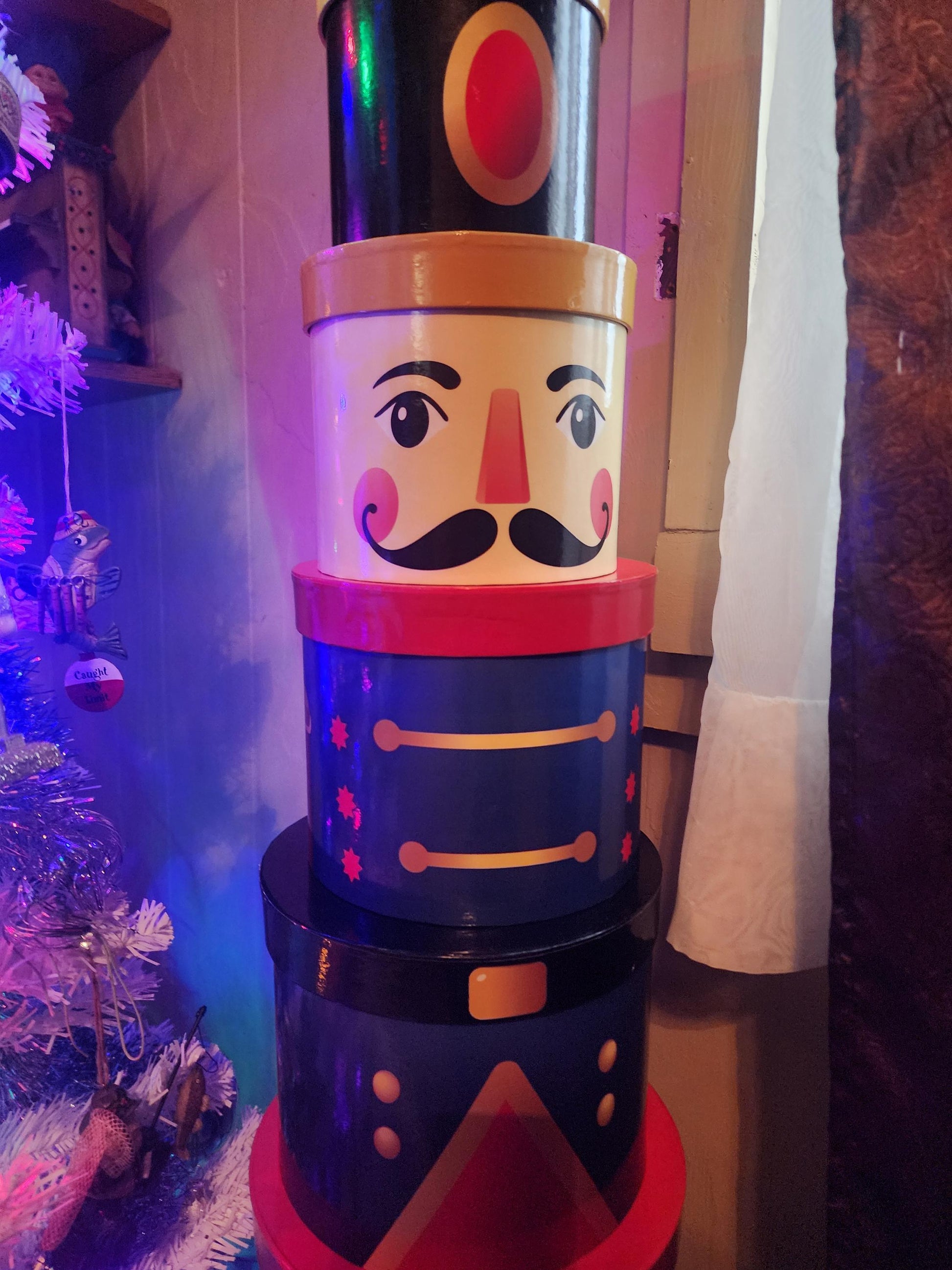 Christmas Nutcracker Nesting Stackable Box - Christmas - Christmas Decor - Nesting Box - Stacking Box - Nutcracker - Vintage Christmas