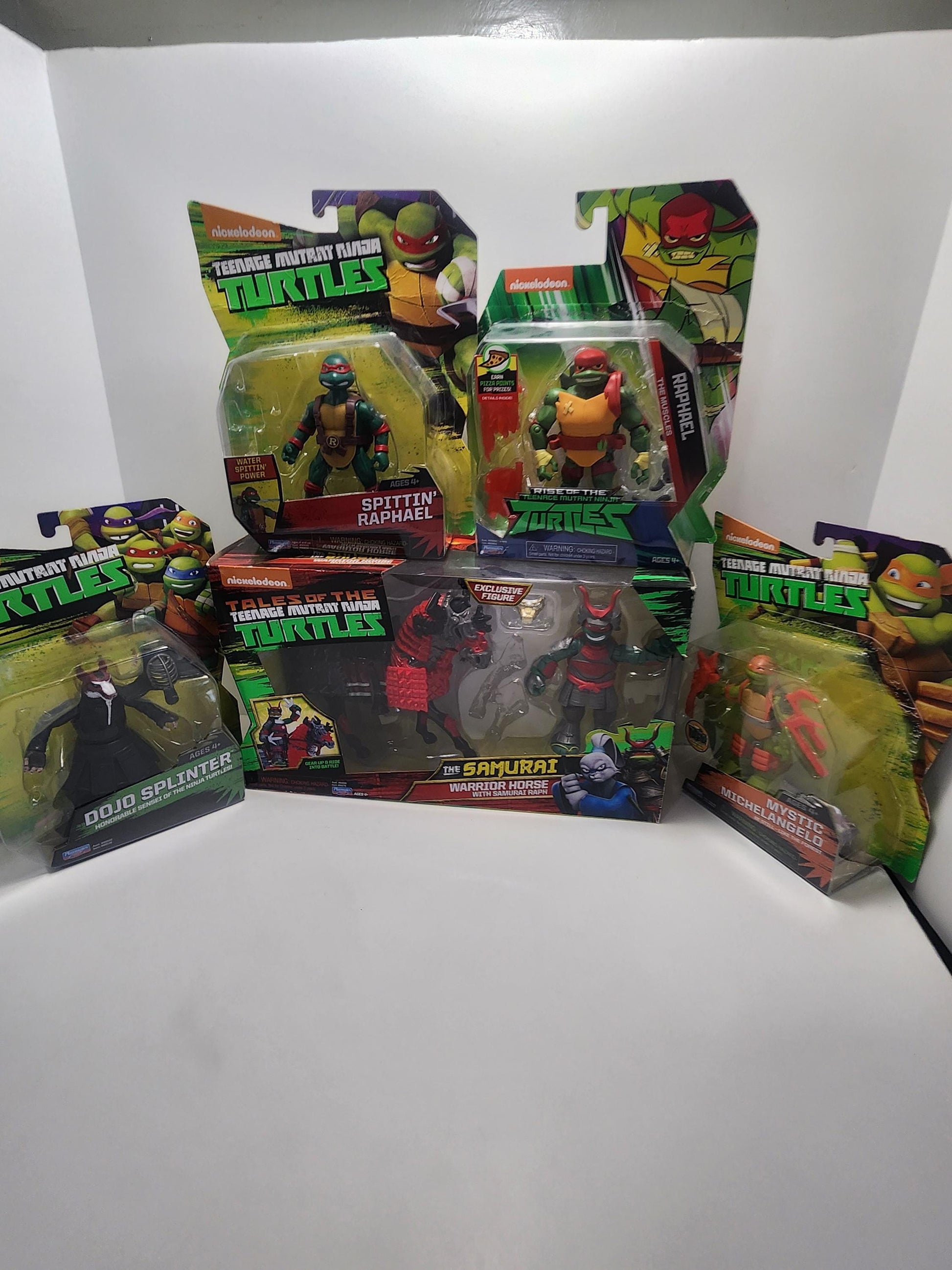 Teenage Mutant Ninja Turtles Action Figures - Splinter - Raphael - TMNT - Teenage Mutant Ninja Turtles - Ninja Turtles