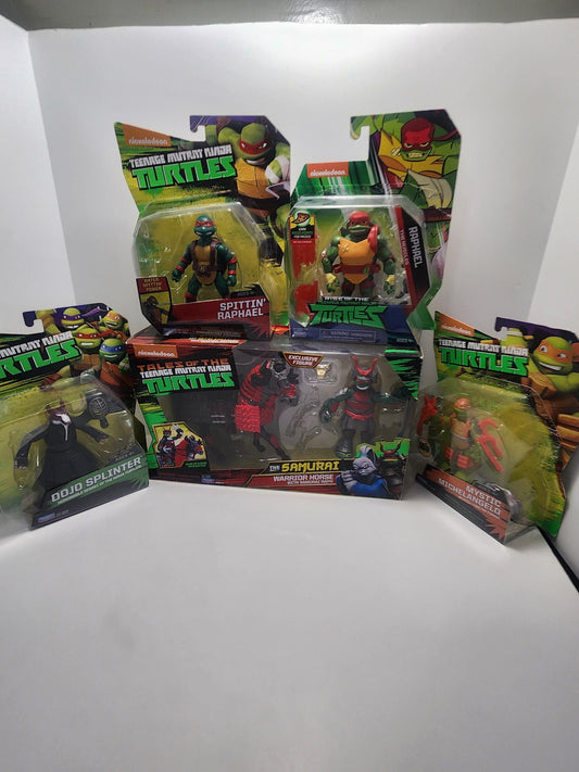 Teenage Mutant Ninja Turtles Action Figures - Splinter - Raphael - TMNT - Teenage Mutant Ninja Turtles - Ninja Turtles