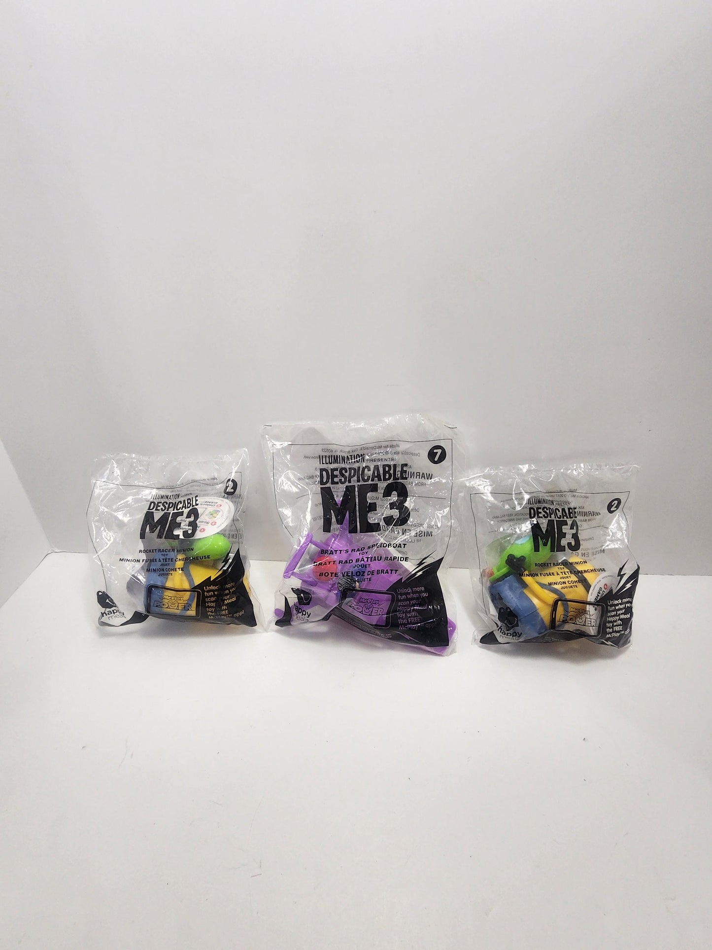 Minions Despicable Me Mcdonalds Fast Food Happy Meal Toys - Minions - Minions Toys - Despicable Me - Fast Food Toys - Happy Meal Toys