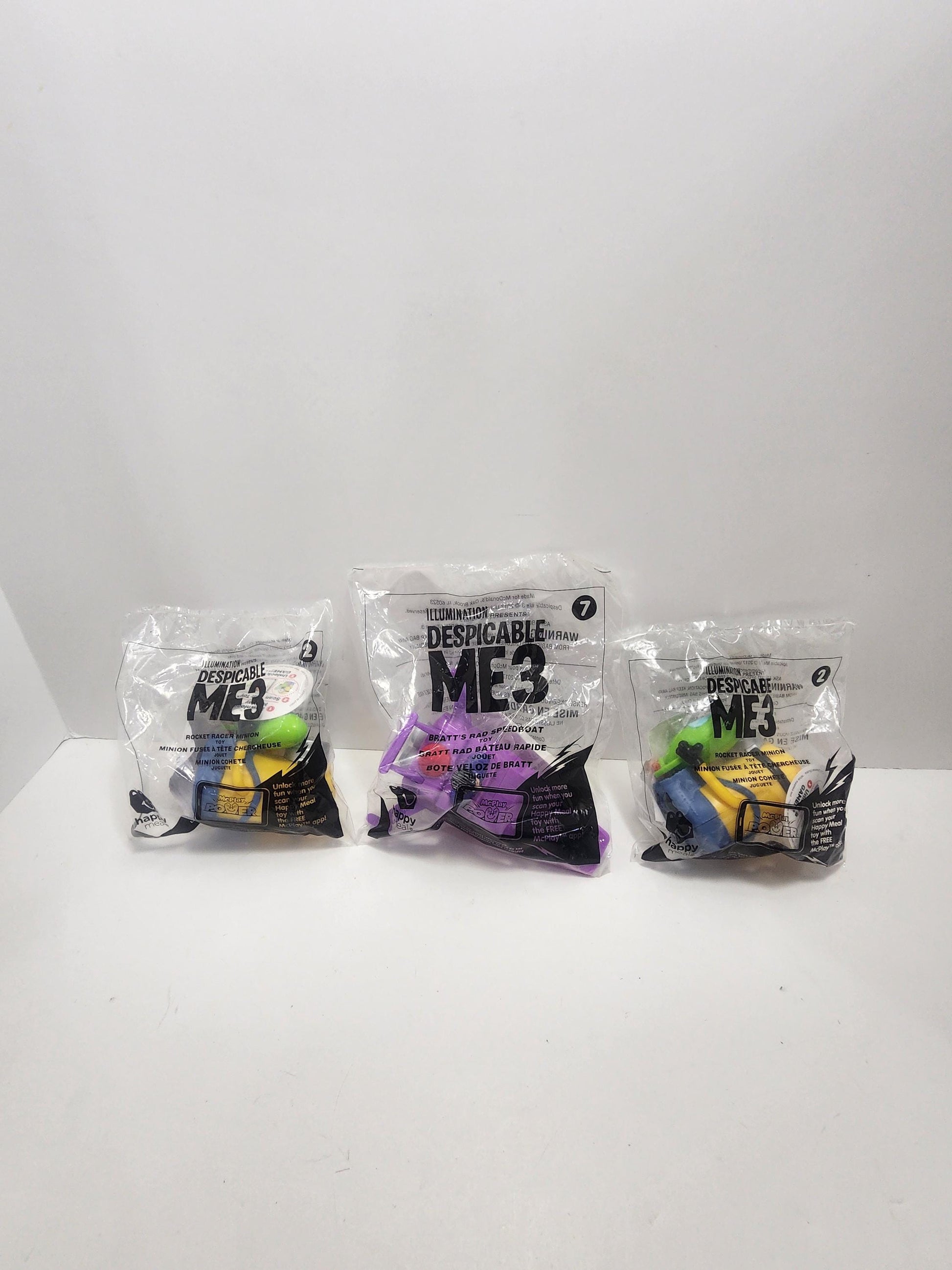 Minions Despicable Me Mcdonalds Fast Food Happy Meal Toys - Minions - Minions Toys - Despicable Me - Fast Food Toys - Happy Meal Toys