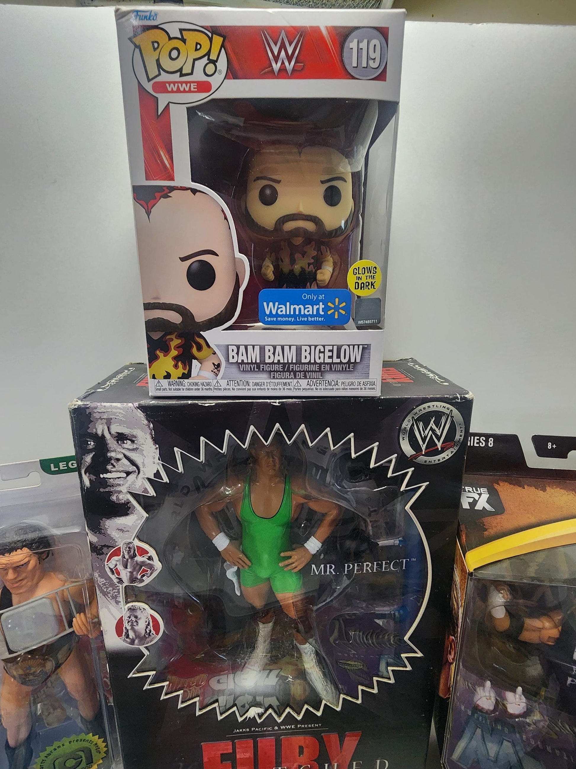 WWF Wrestling Figures And Memorbilla - WWE- WCW - Action Figures - Wrestling Figures - Mr Perfect - Ric Flair - Electronic Games