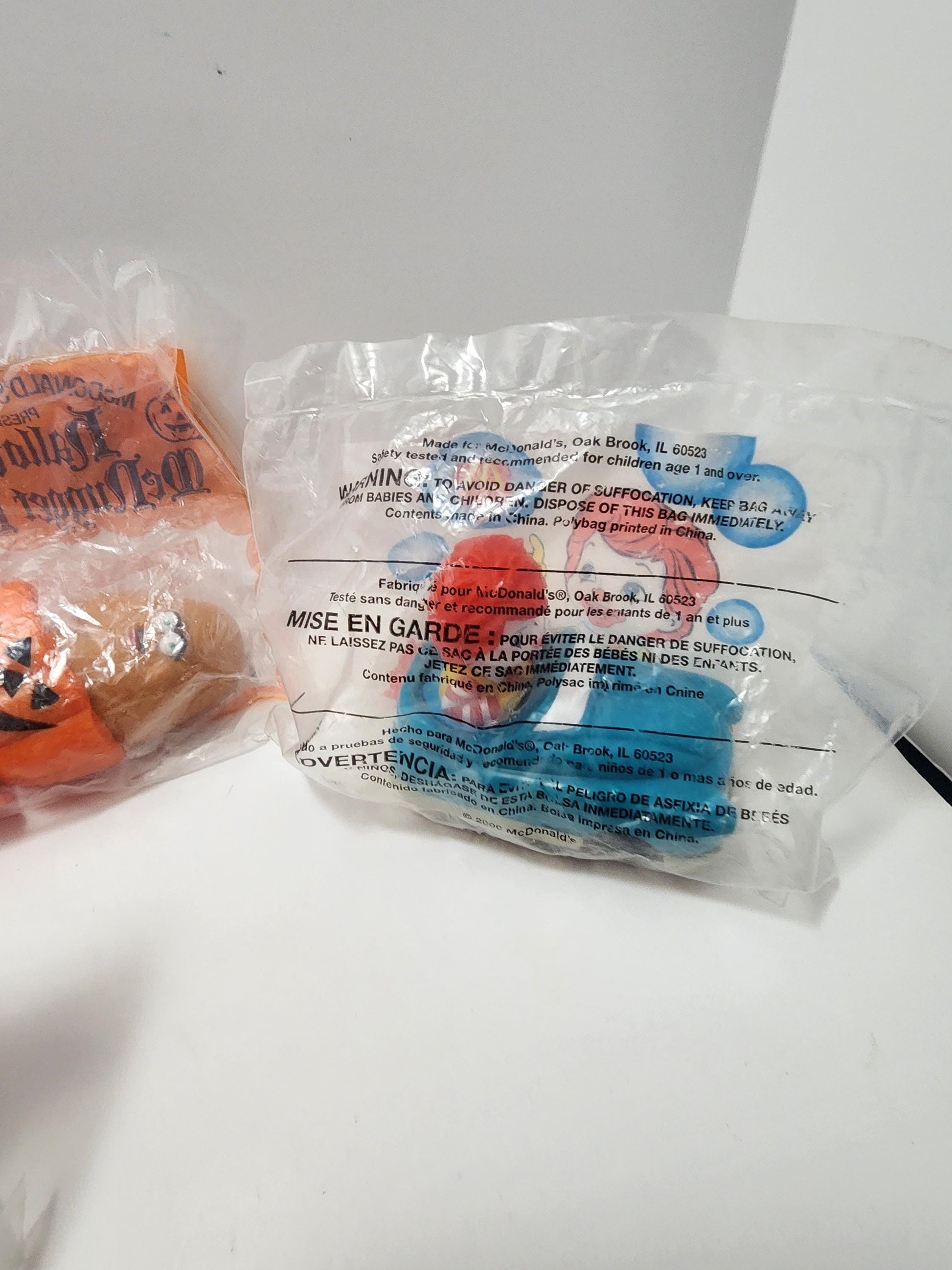 Mcdonalds Vintage 1990s Happy Meal Sealed McNugget Toys - Ronald Mcdonald - Mcdonalds - Happy Meal Toys - Mcnuggets - Nugget Toys