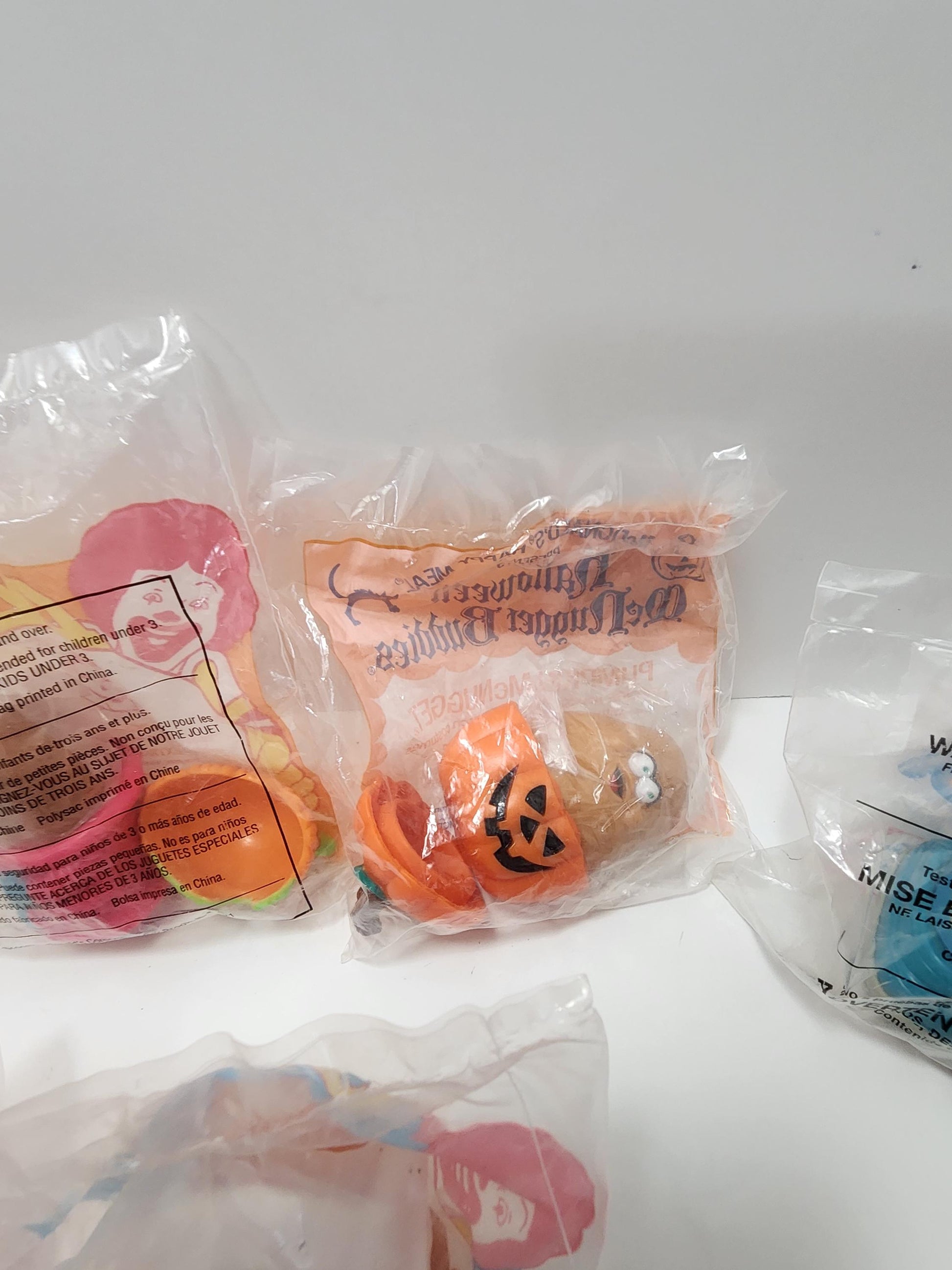 Mcdonalds Vintage 1990s Happy Meal Sealed McNugget Toys - Ronald Mcdonald - Mcdonalds - Happy Meal Toys - Mcnuggets - Nugget Toys
