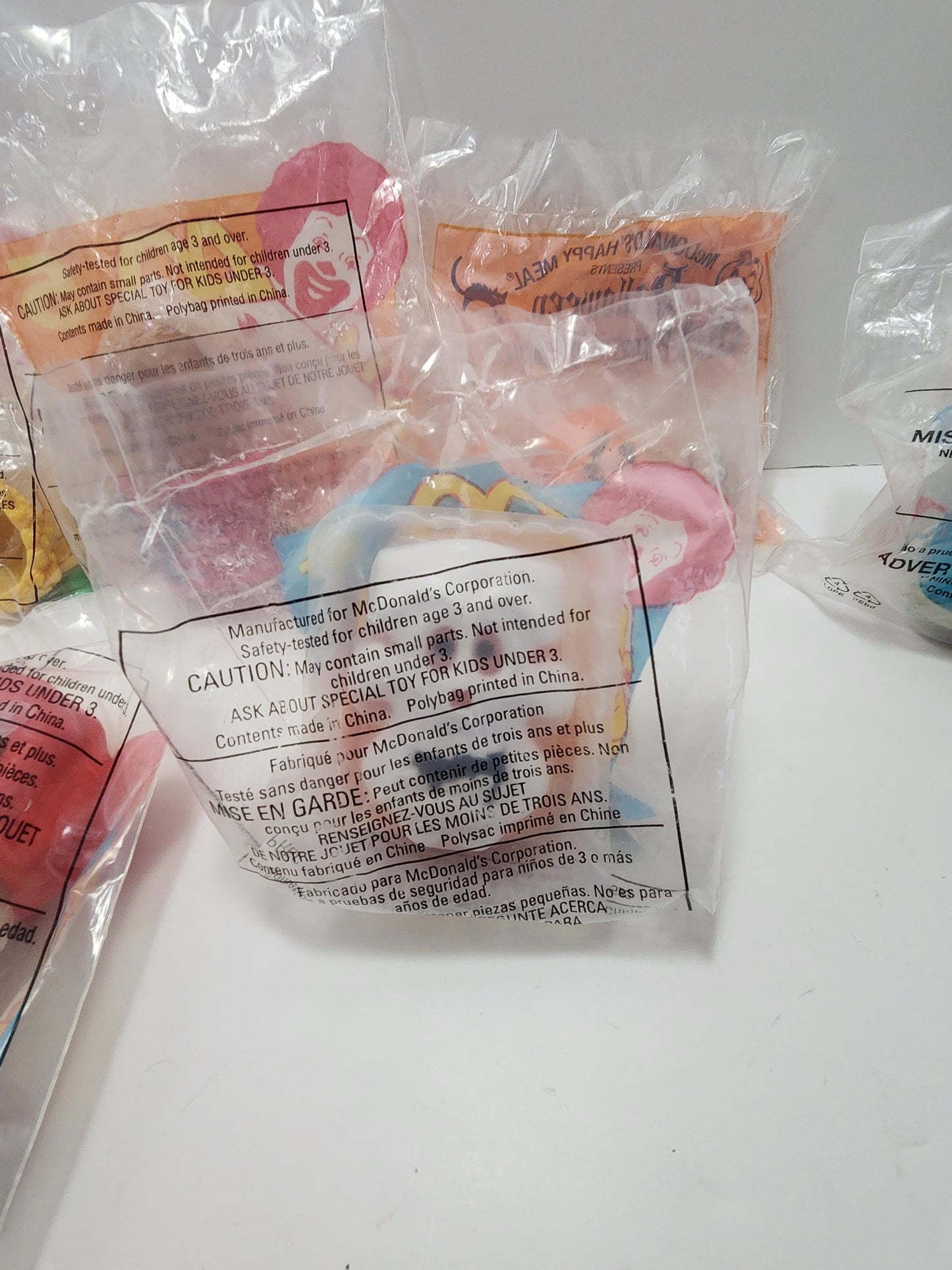 Mcdonalds Vintage 1990s Happy Meal Sealed McNugget Toys - Ronald Mcdonald - Mcdonalds - Happy Meal Toys - Mcnuggets - Nugget Toys