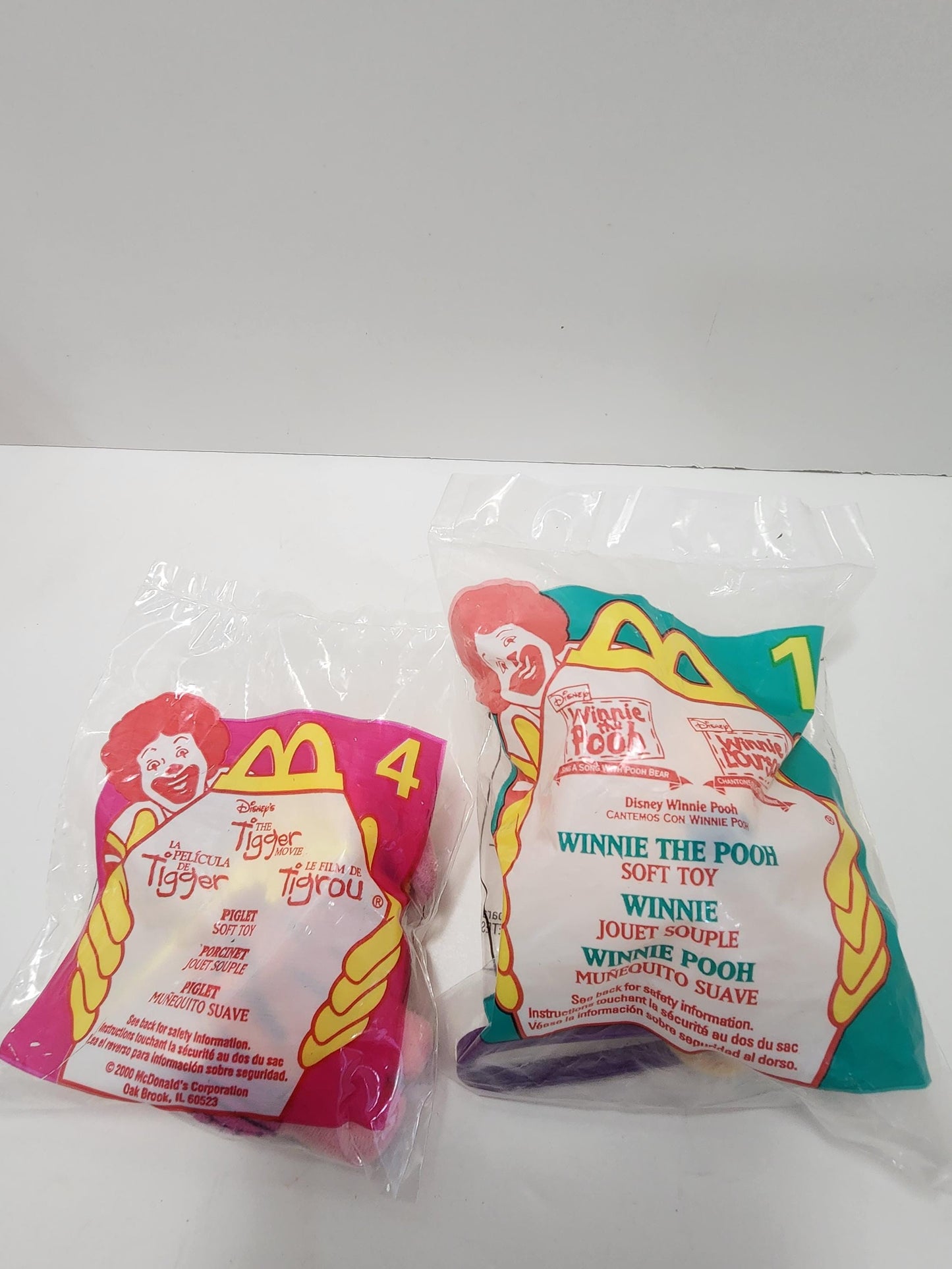 Winnie The Pooh Vintage Mcdonalds Happy Meal Toys - Plush - Winnie The Pooh Plush - Winnie The Pooh Toys - Happy Meal Toys - Vintage Toys