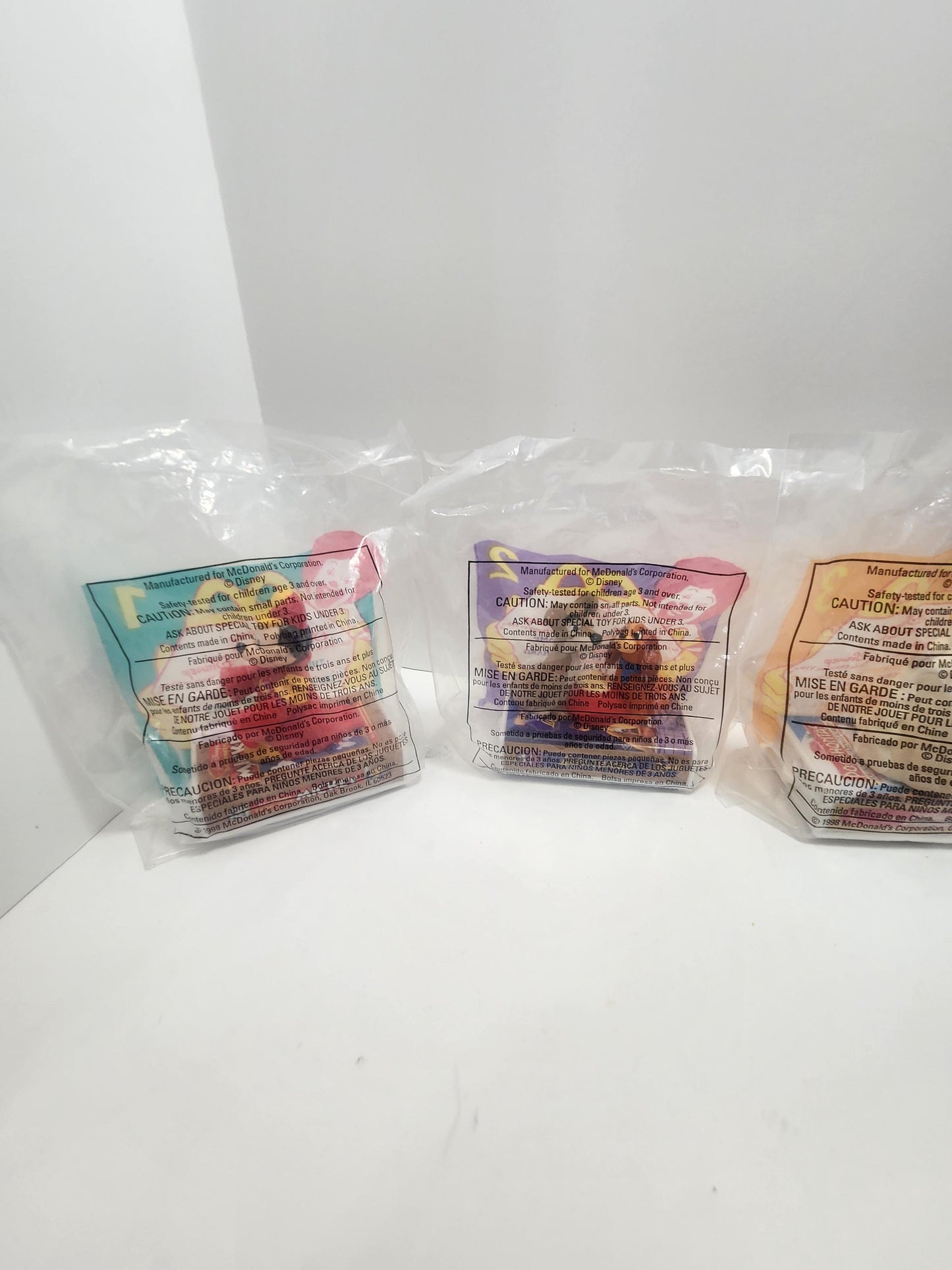 Disney's VHS Toys Full Set of 6 - Disney Toys - Happy Meal Toys - Vhs - Mcdonalds - Disney Mcdonalds - Disney Toys