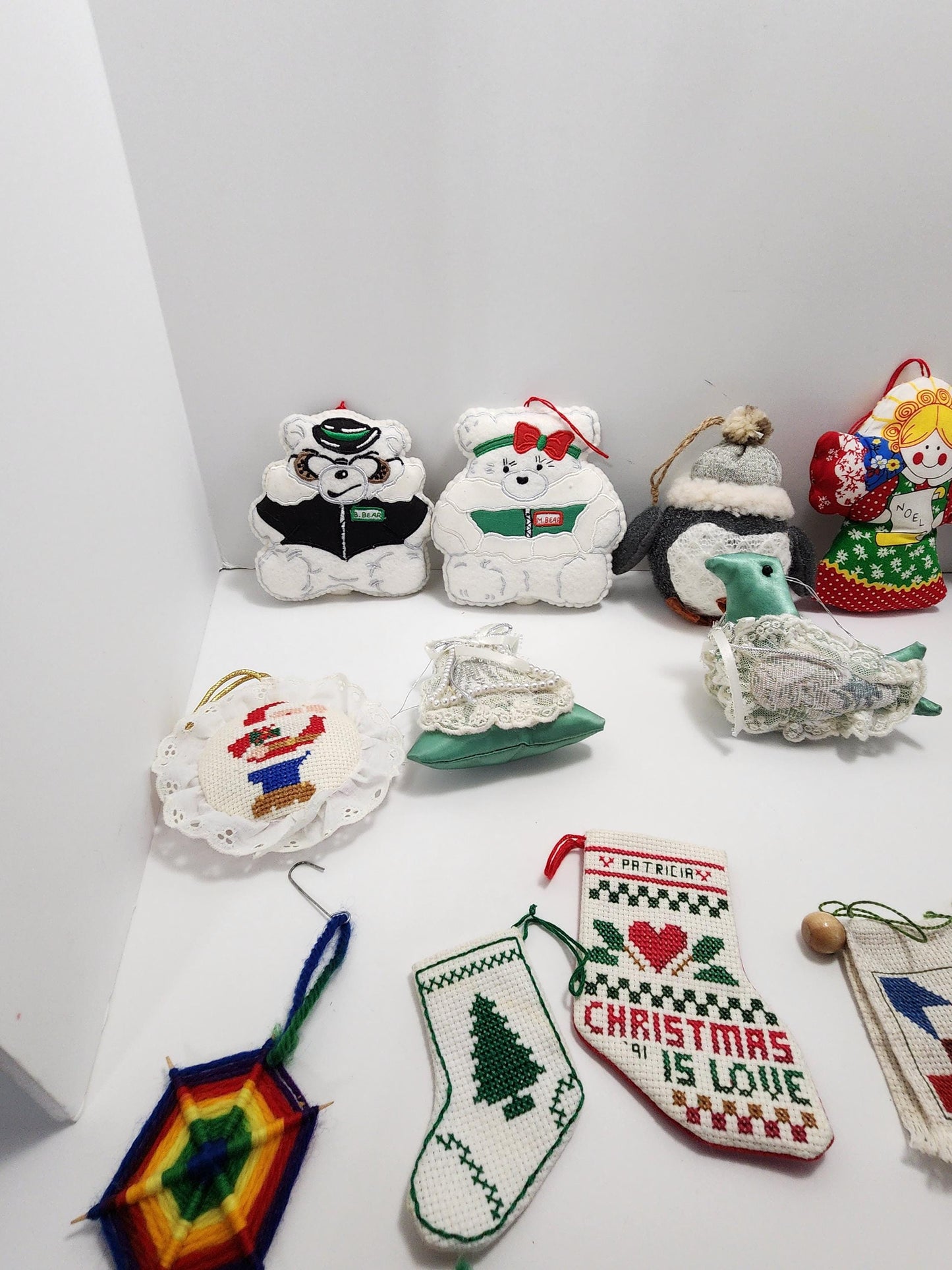 Plush and Soft HUGE Lot of Vintage Christmas Ornaments - Ornaments - Christmas - Christmas Ornaments - Plush Ornaments - Vintage Ornaments