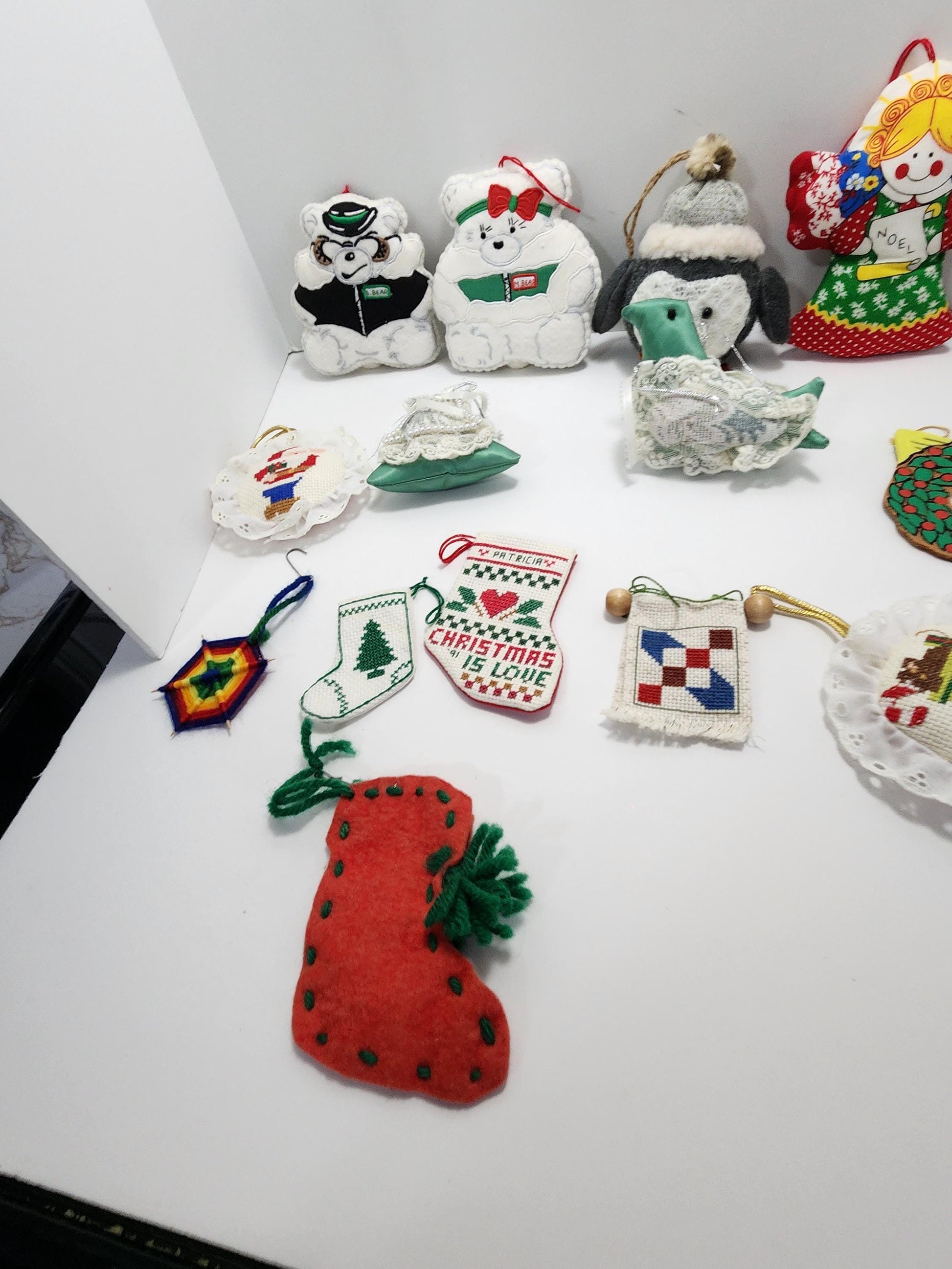 Plush and Soft HUGE Lot of Vintage Christmas Ornaments - Ornaments - Christmas - Christmas Ornaments - Plush Ornaments - Vintage Ornaments