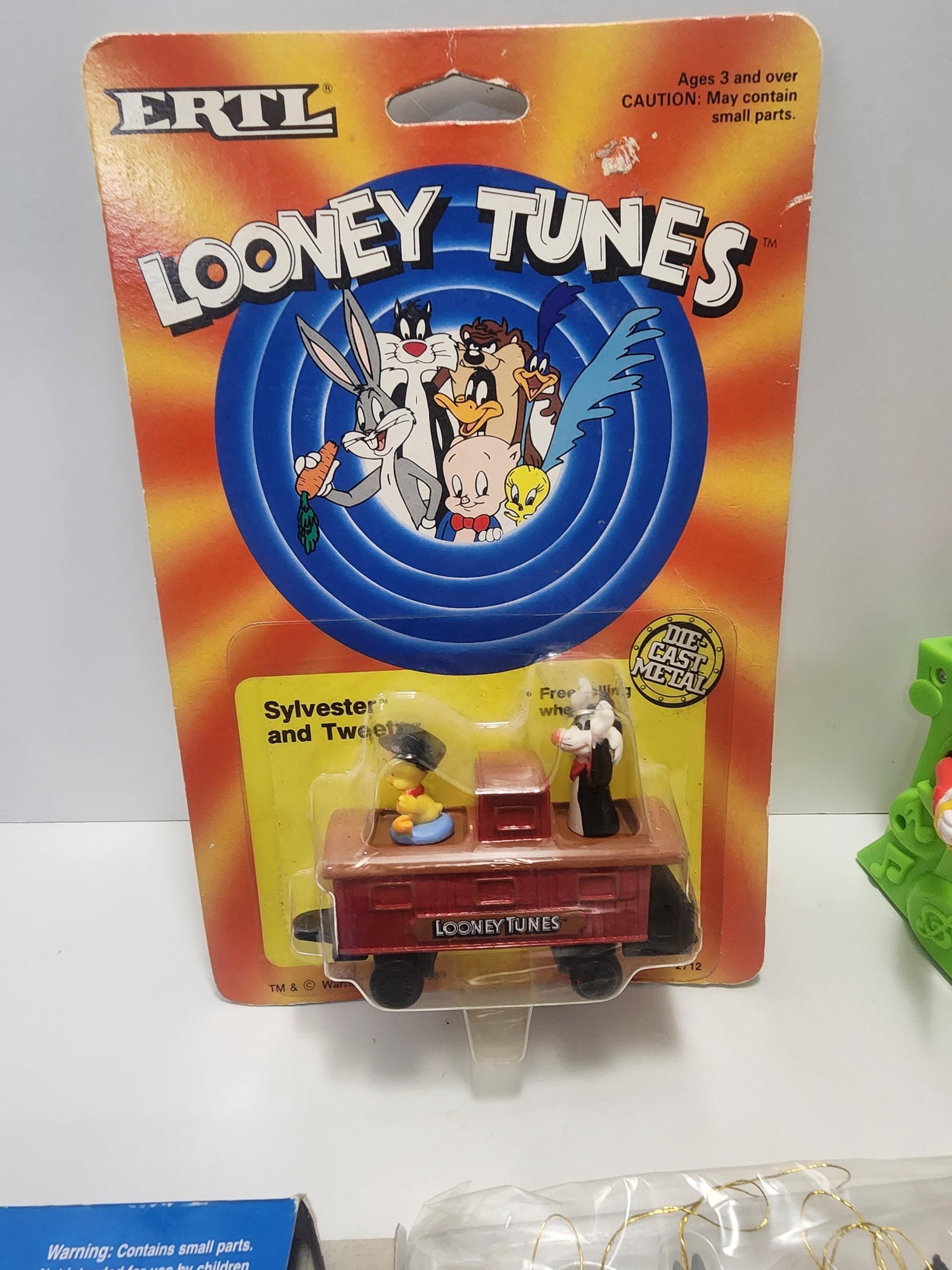 Looney Tunes Vintage 1990s Toys - Slyvester - Ornaments - Mini Ornaments - Christmas Ornaments - Tweety - Looney Tunes Toys - Warner Brother