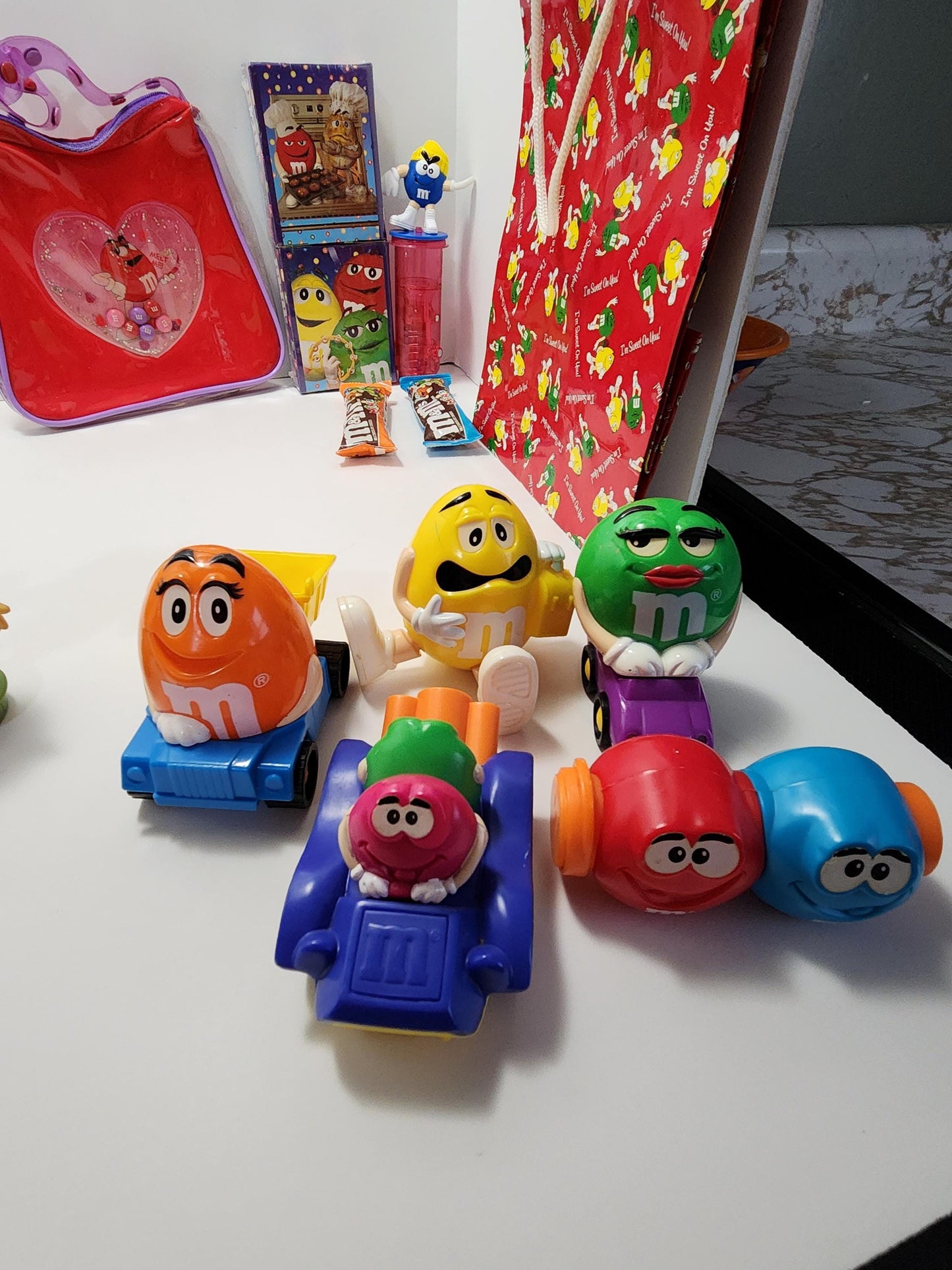 M&M Candy Dispenser Toys Figures Lot - Candy - Vintage Candy - Candy Toys - Mnm Toys - Mnm Candy - Candy Dispenser - Christmas Toys - Gifts