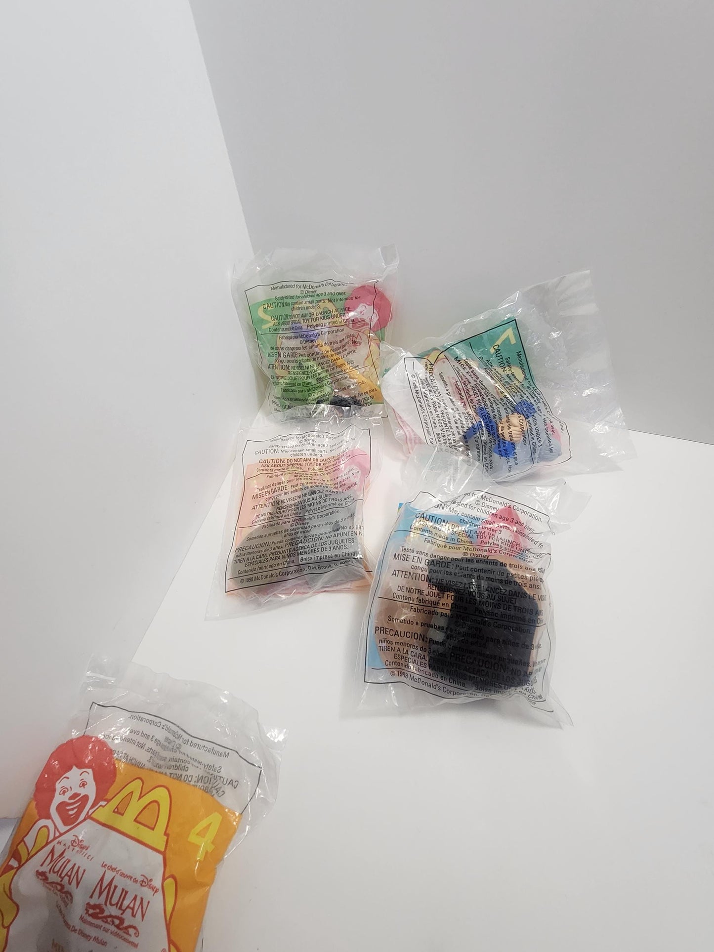 Mulan 1990s Disney Mcdonalds Happy Meal Toys - Mulan - Mulan Toys - Happy Meal Toys - Fast Food Toys - Disney - Mcdonalds Toys