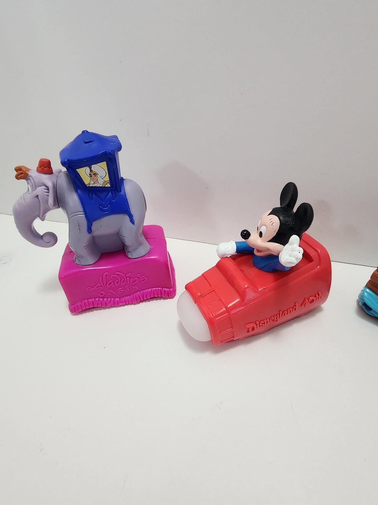 Disneys 40th Anniversary Viewfinder Toy Figures Lot of 3 - Disney - Disney Toys - Disneyland - Happy Meal Toys - Fast Food Toys - Mcdonalds