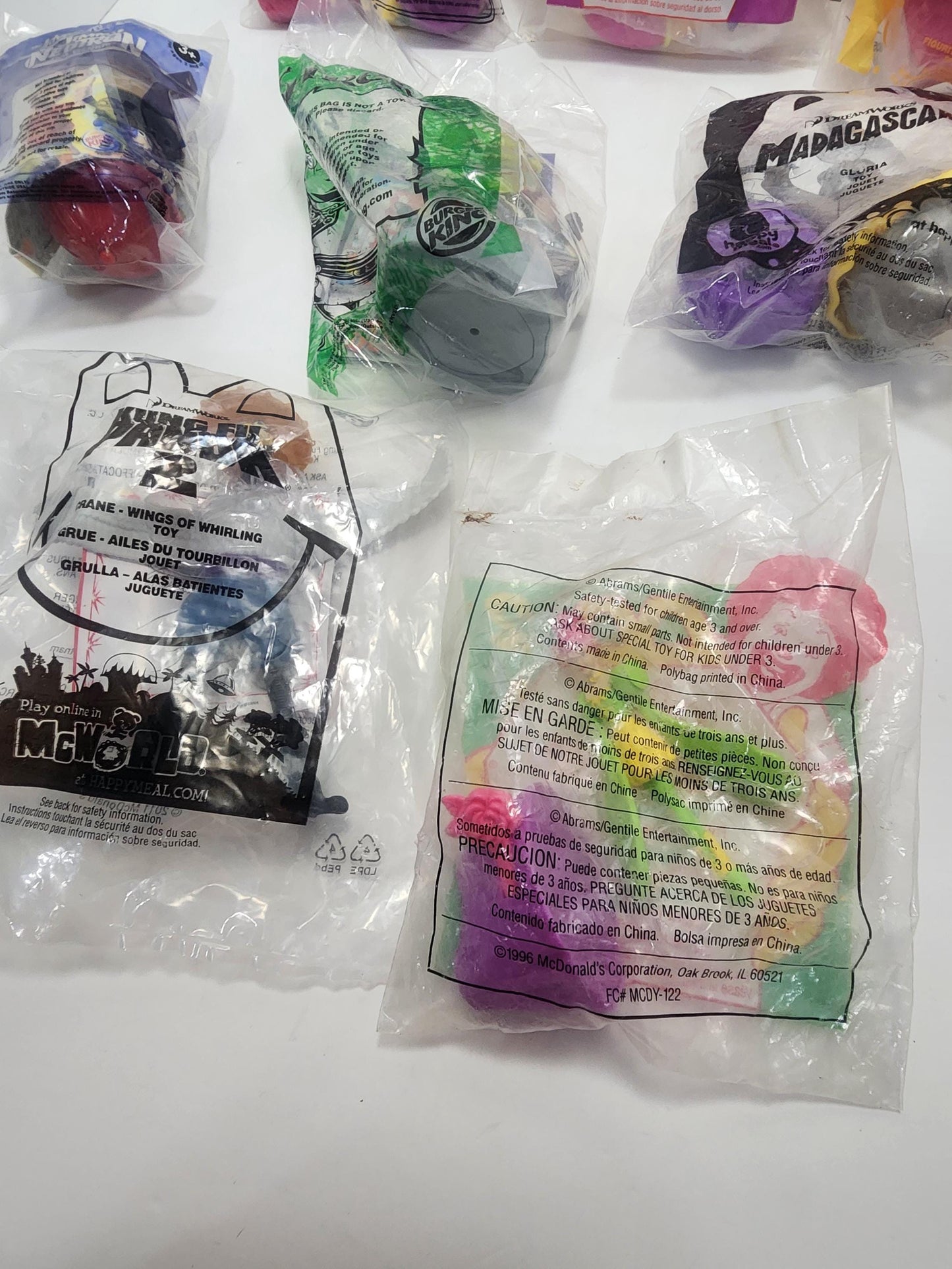 Mcdonalds Vintage Happy Meal Toys - Treasure Planet - Shrek - Jimmy Neutron - Jetsons - Kung Fu Panda - Tangle - Nickelodeon - Happy Meal