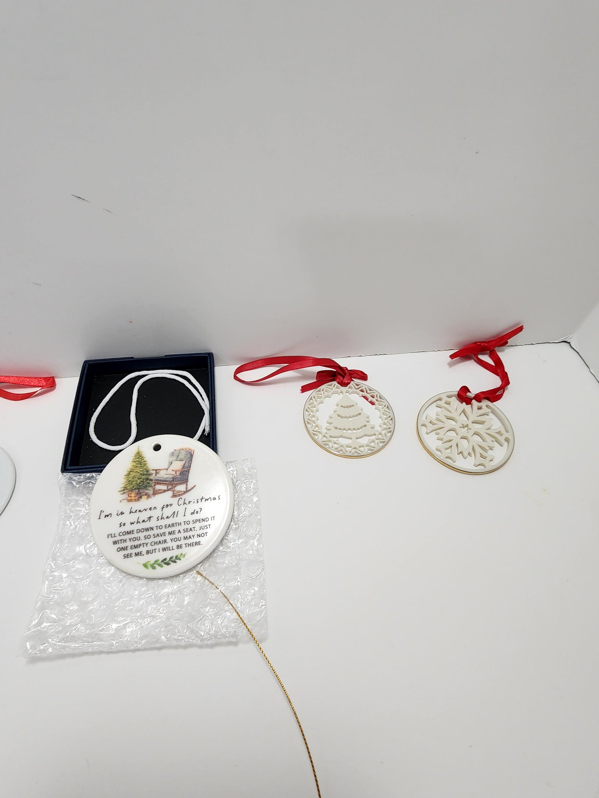 Christmas Ceramic Homemade Ornaments Lot of 5 - Alaska - Alaska Gift - Santa - Santa Ornament - Ornaments - Christmas Ornaments