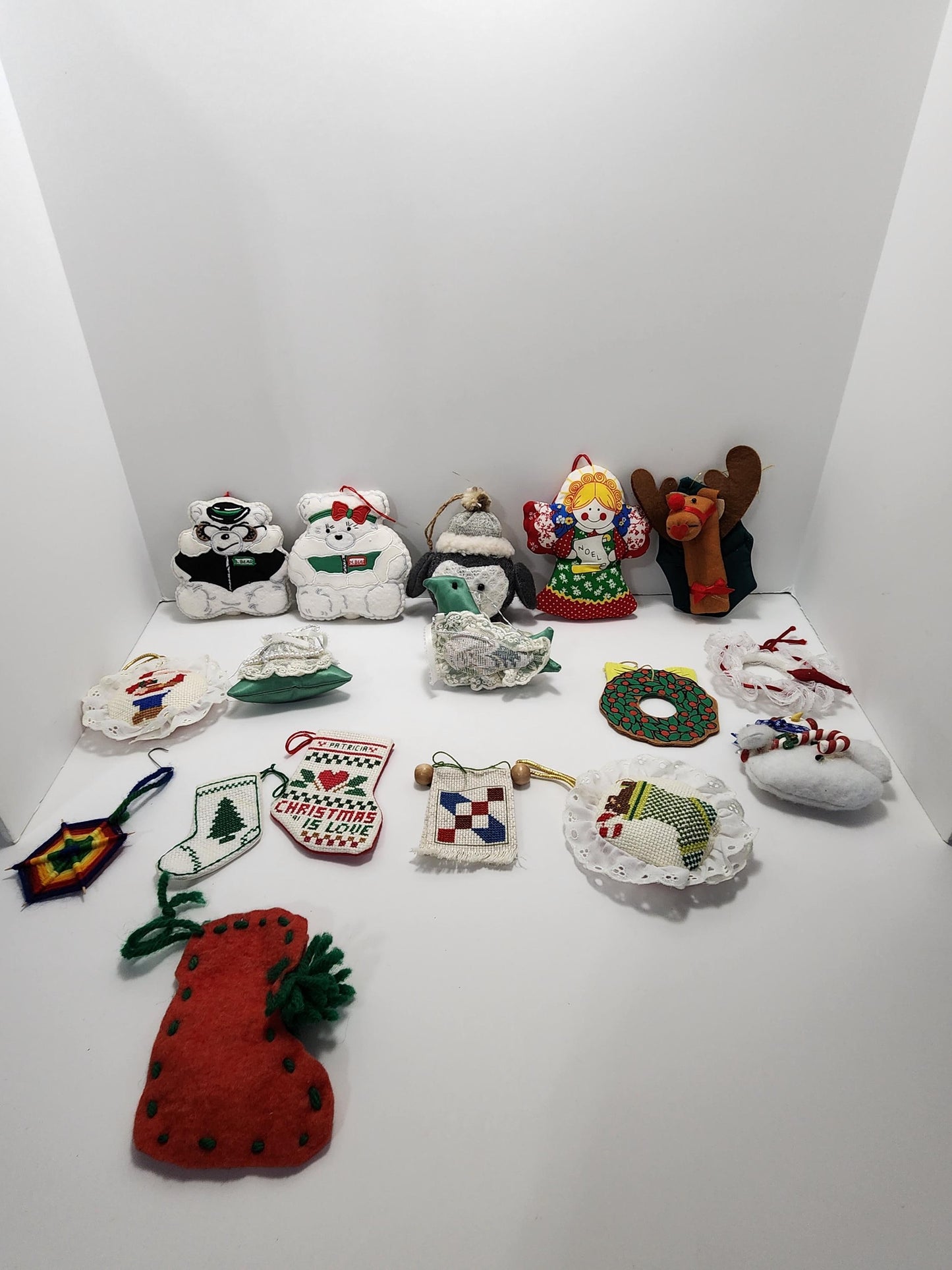 Plush and Soft HUGE Lot of Vintage Christmas Ornaments - Ornaments - Christmas - Christmas Ornaments - Plush Ornaments - Vintage Ornaments