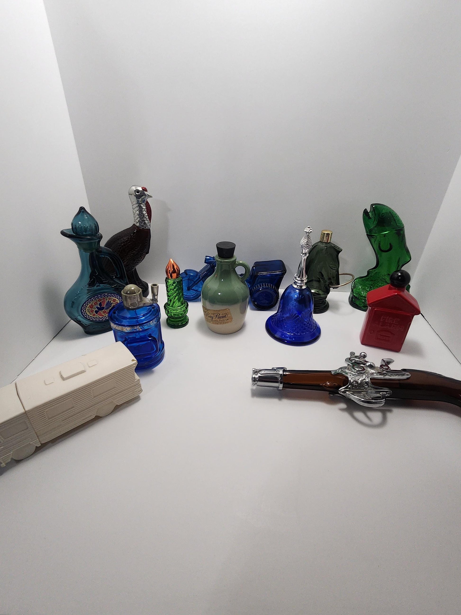 Avon 1980s 1990s Collectable Glass Character Bottles - Glass - Collectable Glass # Avon - Cologne - Vintage Avon - Avon Bottles