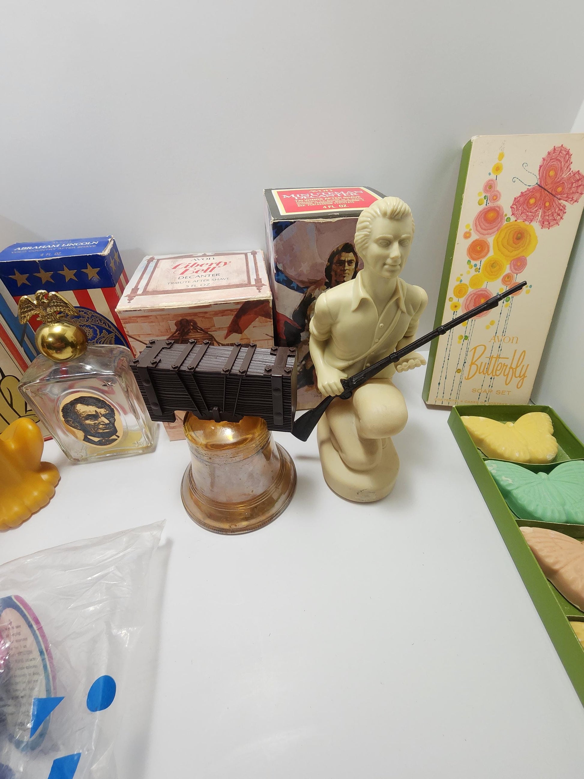 Avon Vintage Collectables - Birthstone Plush - Pluto - Avon - Collectable Glass - President's- America - Cologne - Soap - Butterflies