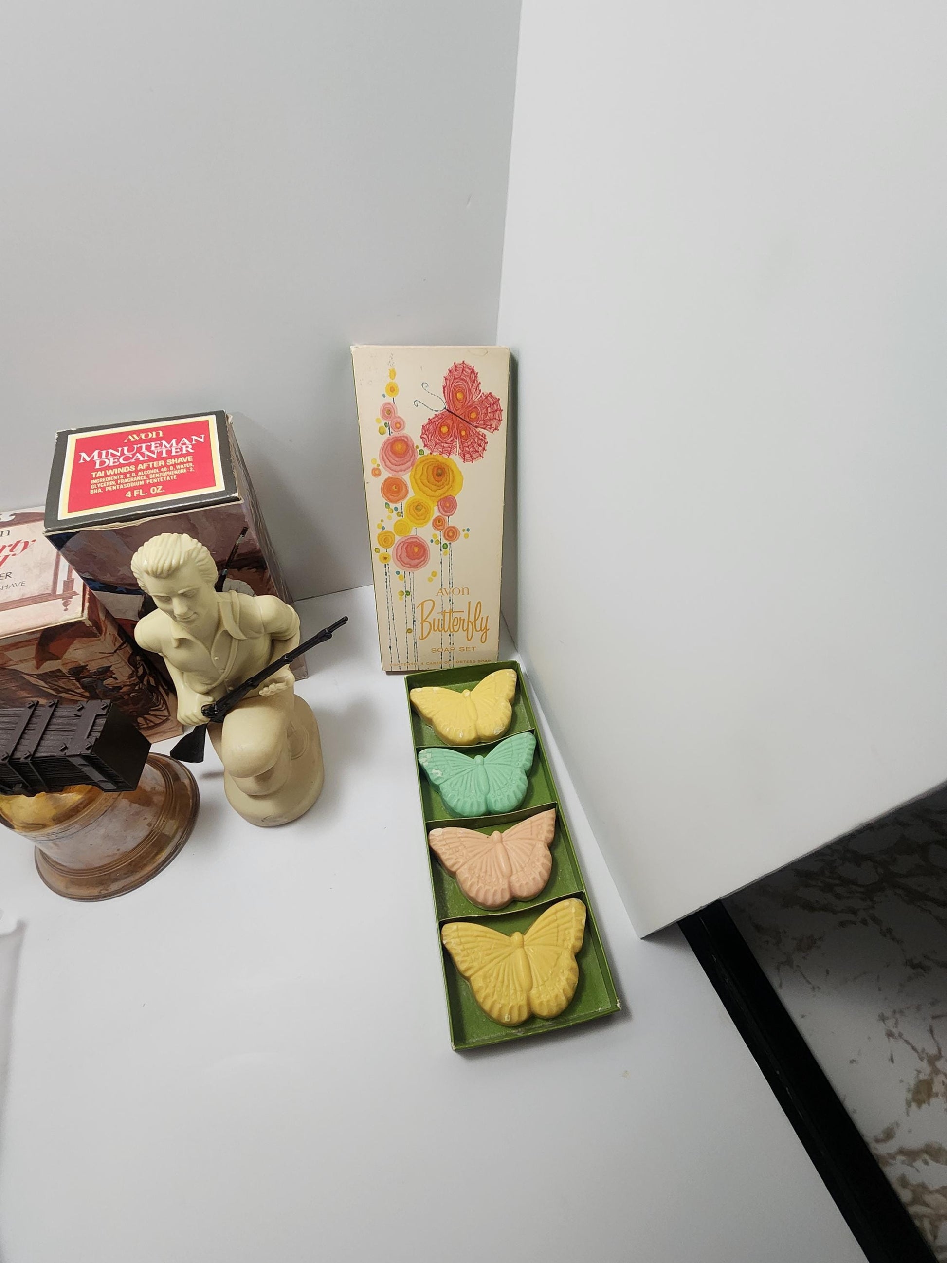 Avon Vintage Collectables - Birthstone Plush - Pluto - Avon - Collectable Glass - President's- America - Cologne - Soap - Butterflies