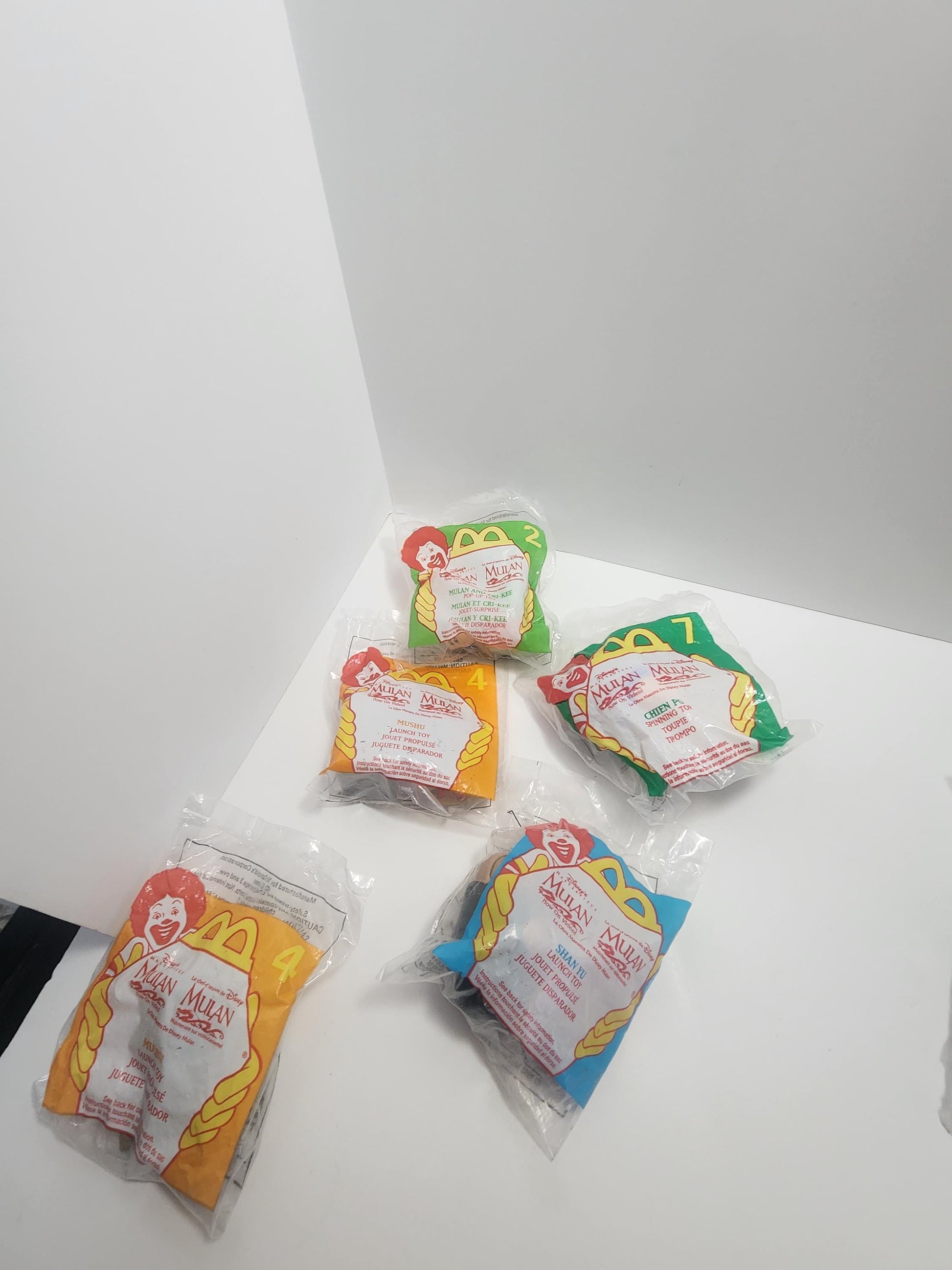 Mulan 1990s Disney Mcdonalds Happy Meal Toys - Mulan - Mulan Toys - Happy Meal Toys - Fast Food Toys - Disney - Mcdonalds Toys