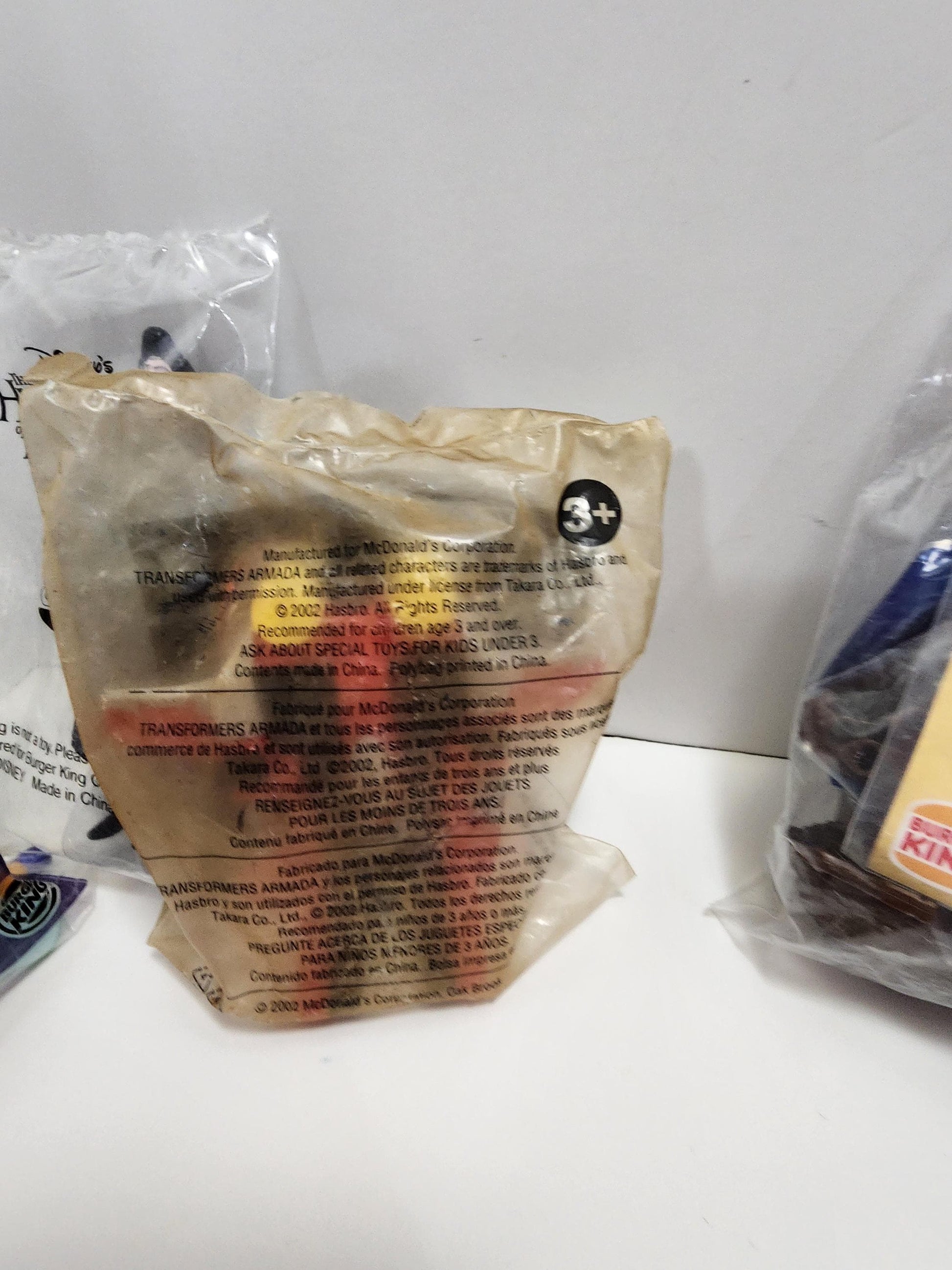 Fast Food Vintage 1990s Toys - Mcdonalds Toys - Happy Meal Toys - Notre Dame - Hunchback - Silly Slammers - Wild Wild West - Transformers