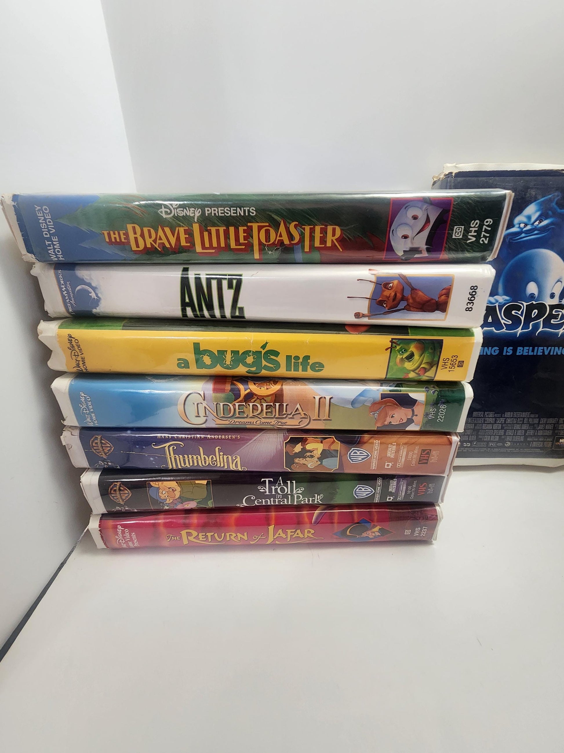 VHS Vintage Kids Movies - Family Movies - VHS- Fox - 20th Century Fox - Disney - Movies - Casper - Thumbalina - Toy Story