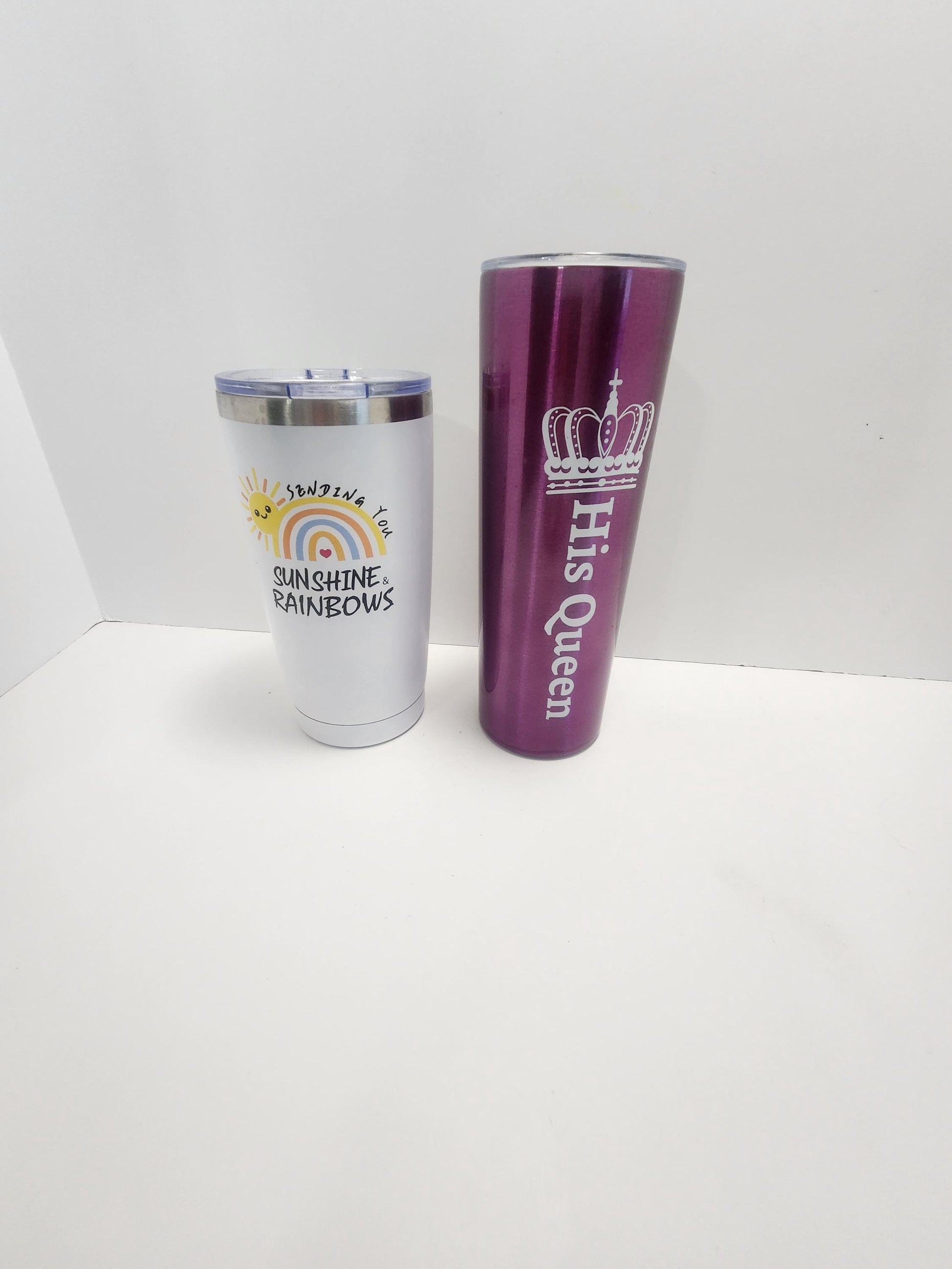 Gift Tumblers - Tumblers - Sunflowers - Garden - Summer - Cups - Queen - My Queen - Valentines Day Gifts