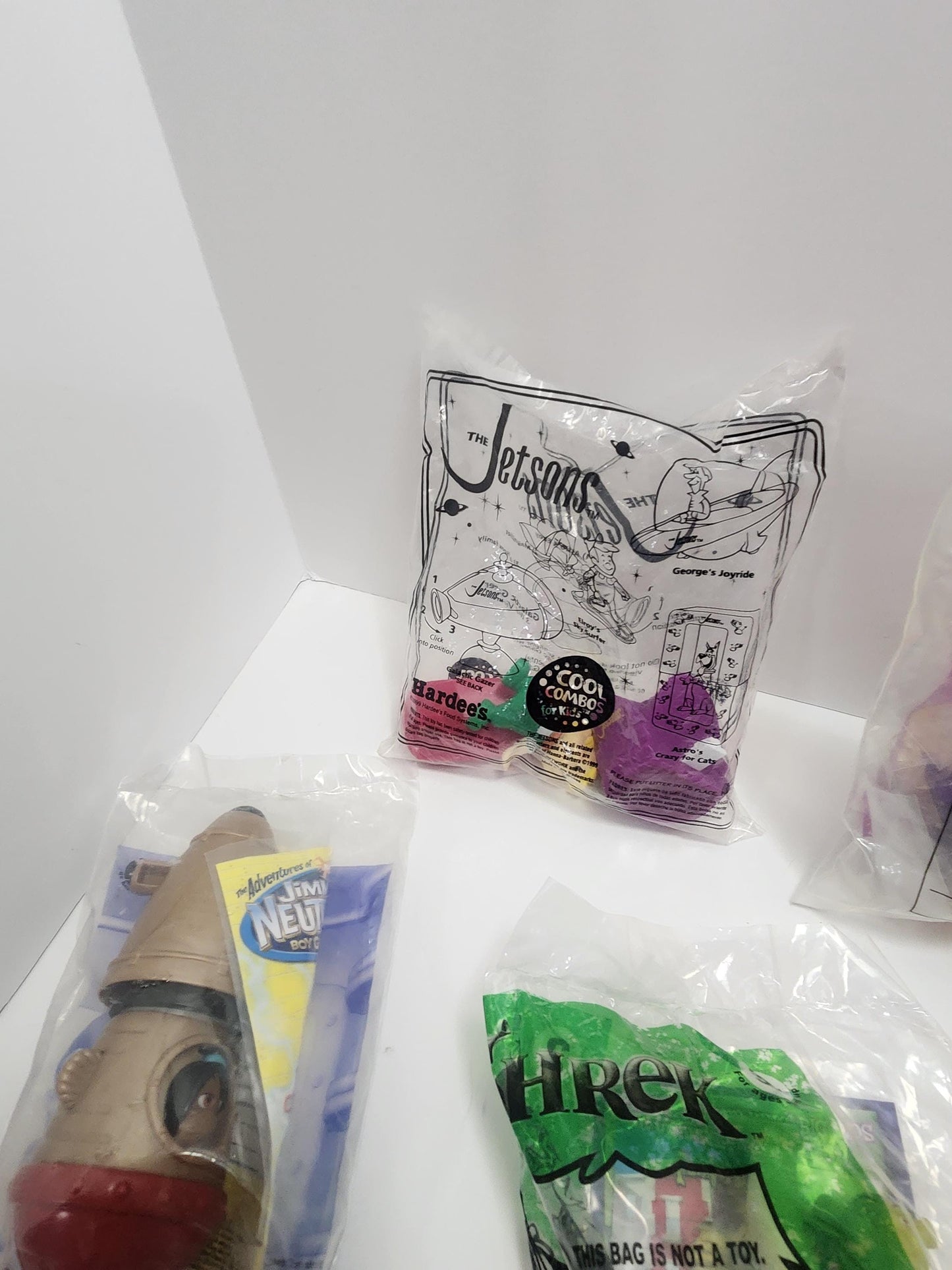 Mcdonalds Vintage Happy Meal Toys - Treasure Planet - Shrek - Jimmy Neutron - Jetsons - Kung Fu Panda - Tangle - Nickelodeon - Happy Meal