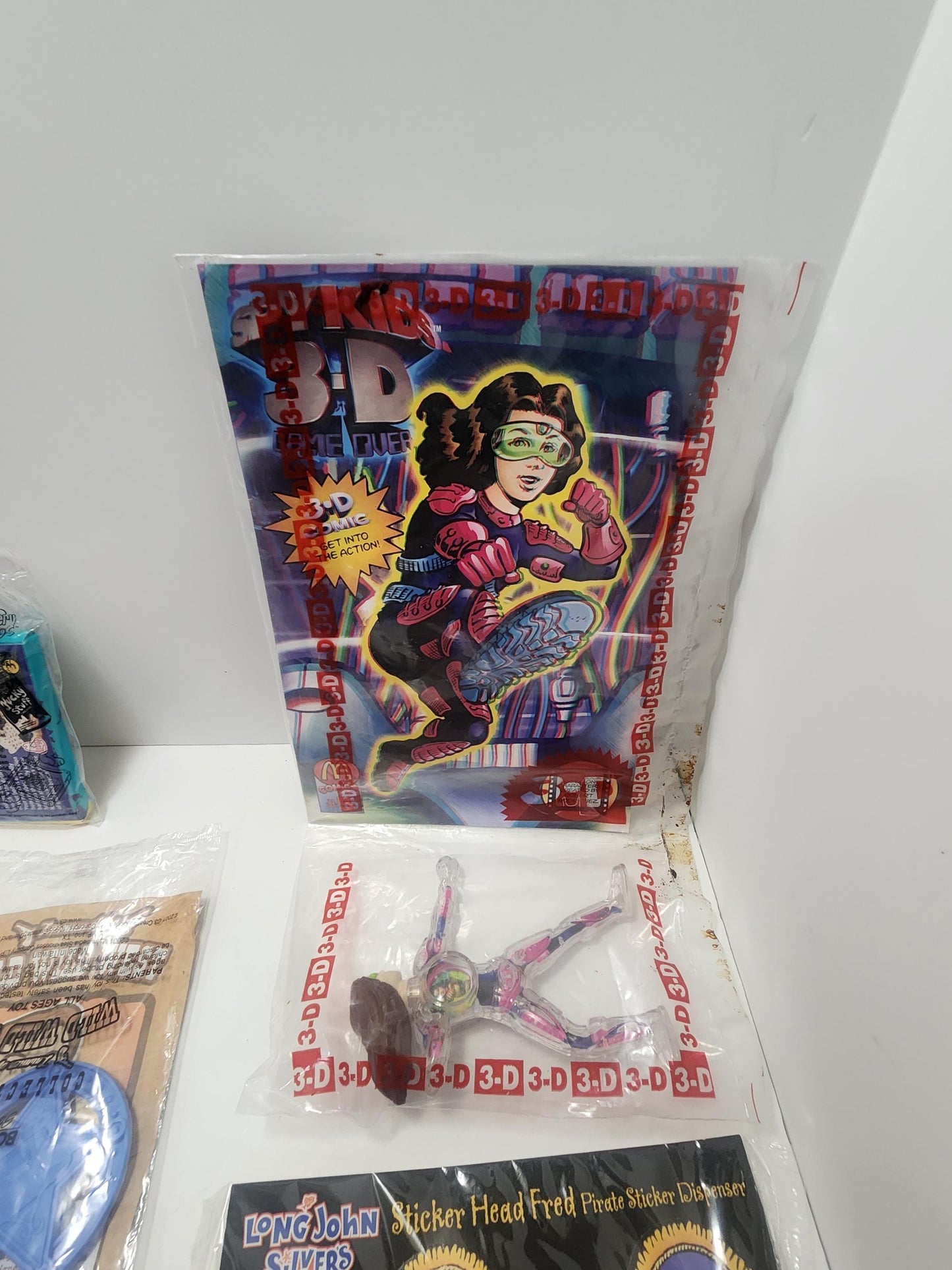 Kids Meal Vintage Toys and Stickers - Stickers - Farm - Arby's- Long John Silvers - Yucky Stuff - Nickelodeon - Kids Meal Toys - Arby's Tiys