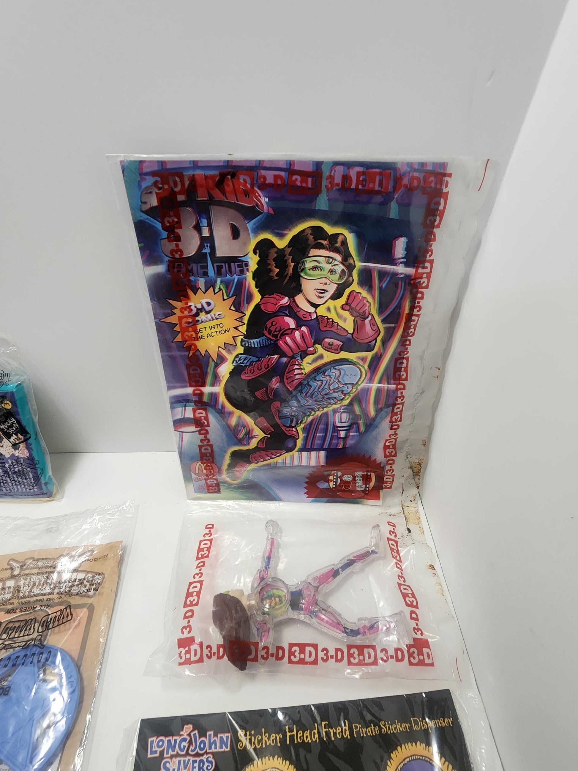 Kids Meal Vintage Toys and Stickers - Stickers - Farm - Arby's- Long John Silvers - Yucky Stuff - Nickelodeon - Kids Meal Toys - Arby's Tiys