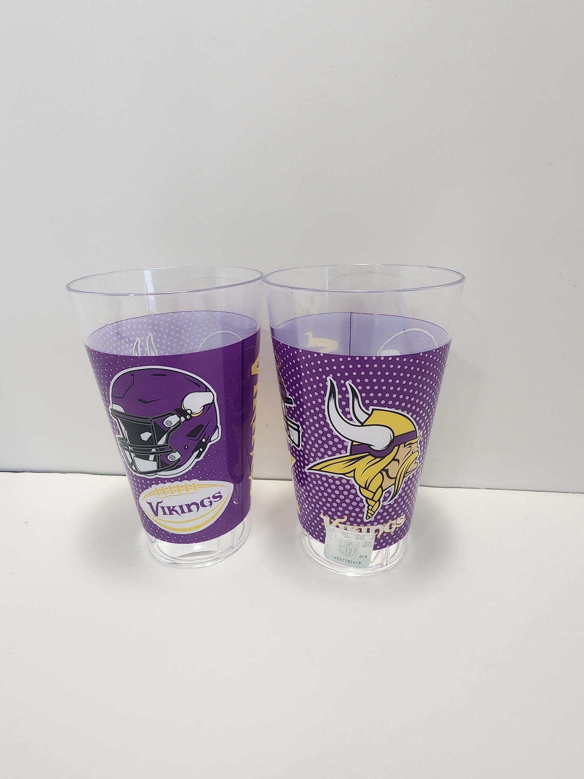 NFL Minnesota Vikings Plastic Tumbler(1) - Minnesota Vikings - Vikings - NFL- NFL Tumblers - Glasses - Sportd Glasses - Tumblers