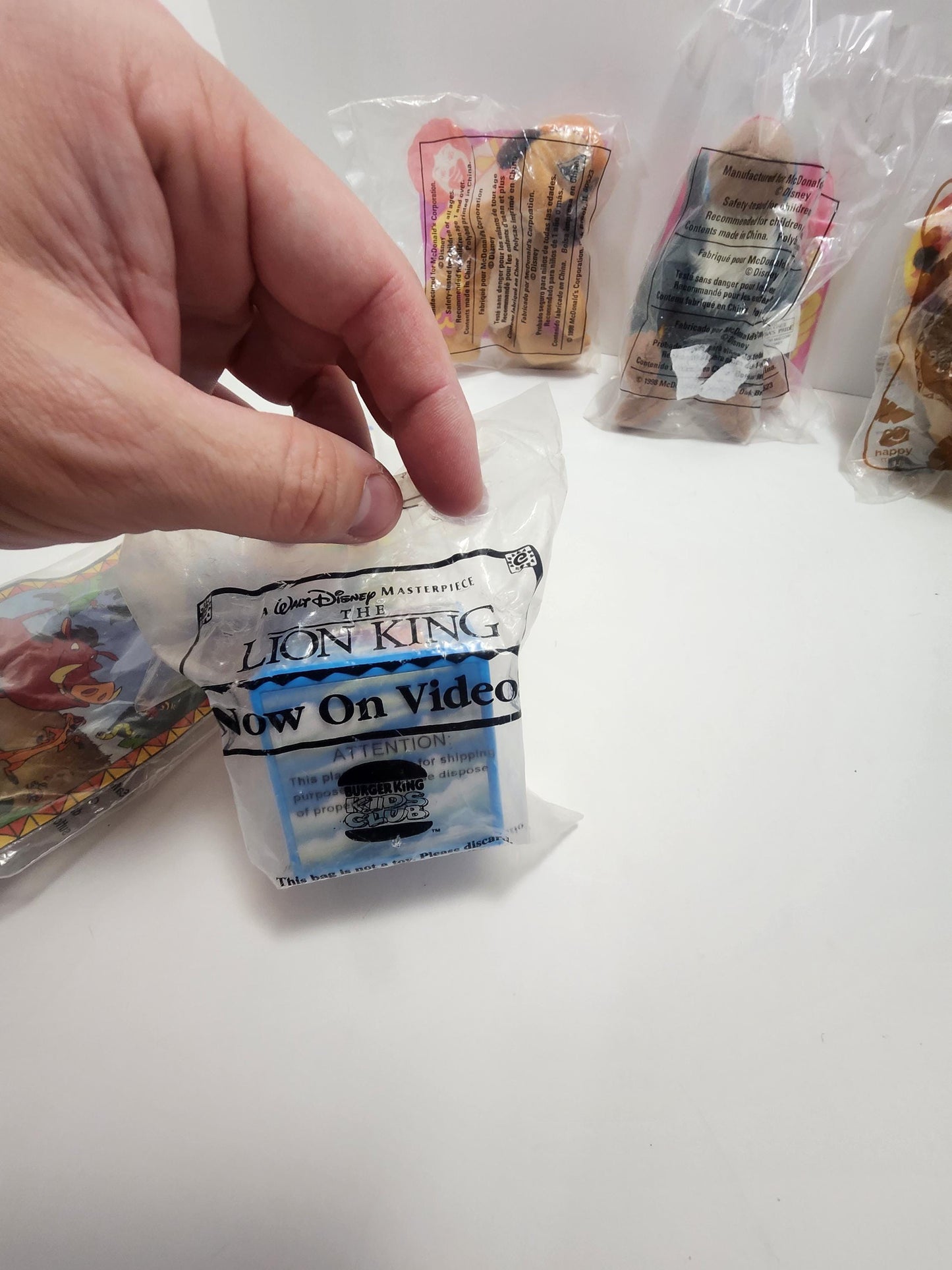 Disney The Lion King Plush and Happy Meal Toys - Mcdonalds - Burger King - Kids Meal Toys - Fast Food Toys - The Lion King