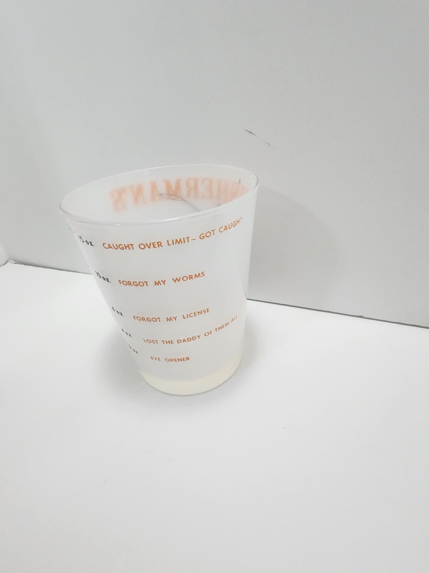 Fisherman's Night Cap Measuring Cup - Drinking Glass - Fisherman - Fisherman Gift - Fishing - Night Cap - Measuring Cup