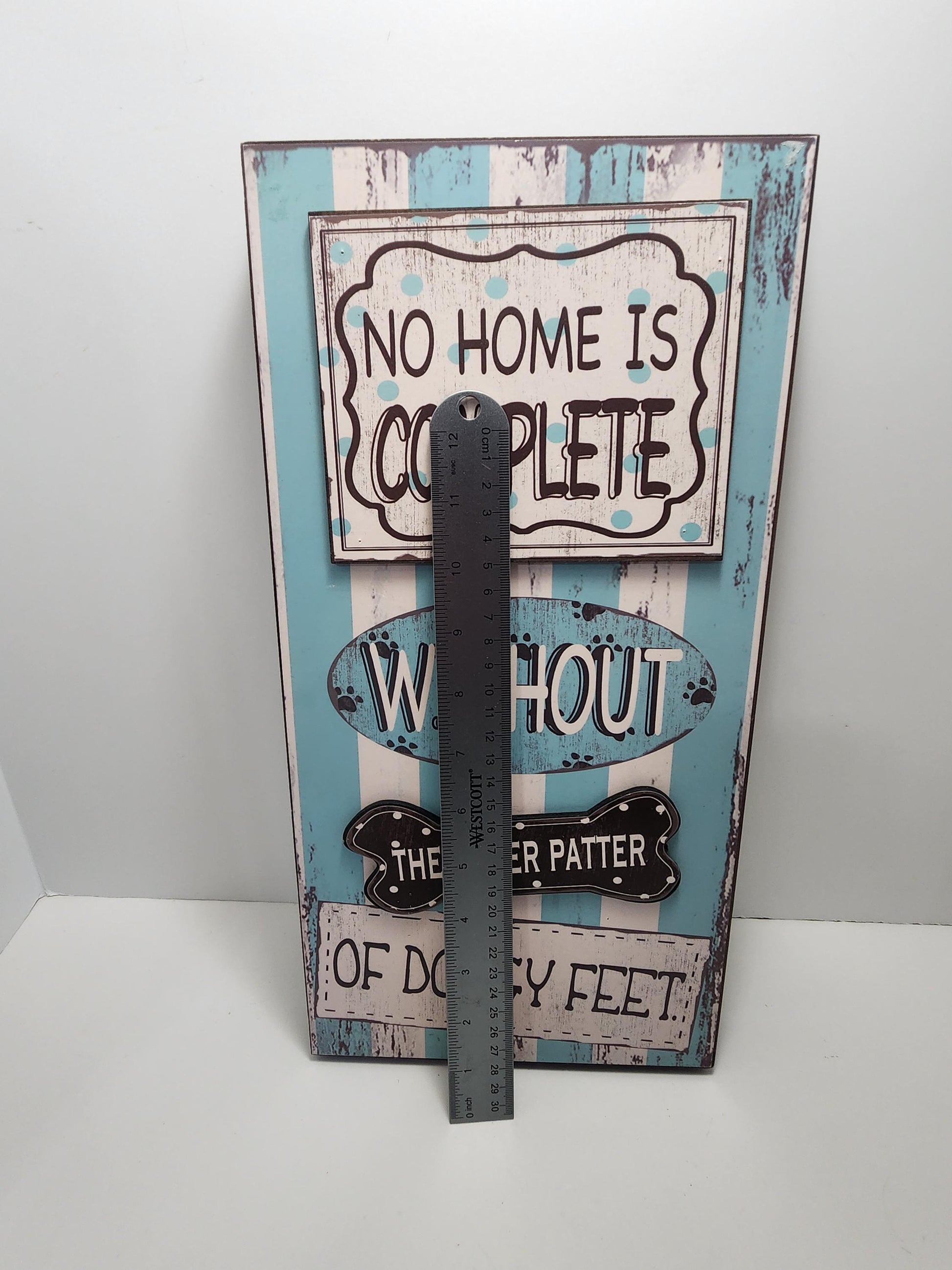 Dogs Pitter Patter Cute Sign - Home Decor - Pets - Pet Decor - Wall Hangings - Signs - Puppy - Pets Gift