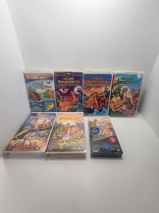 Land Before Time Vhs Movies Series 1-7 - Mcdonalds Vhs - Mcdonalds - Universal - Universal Movies - VHS - Movies - Dinosaurs - Vintage Movie