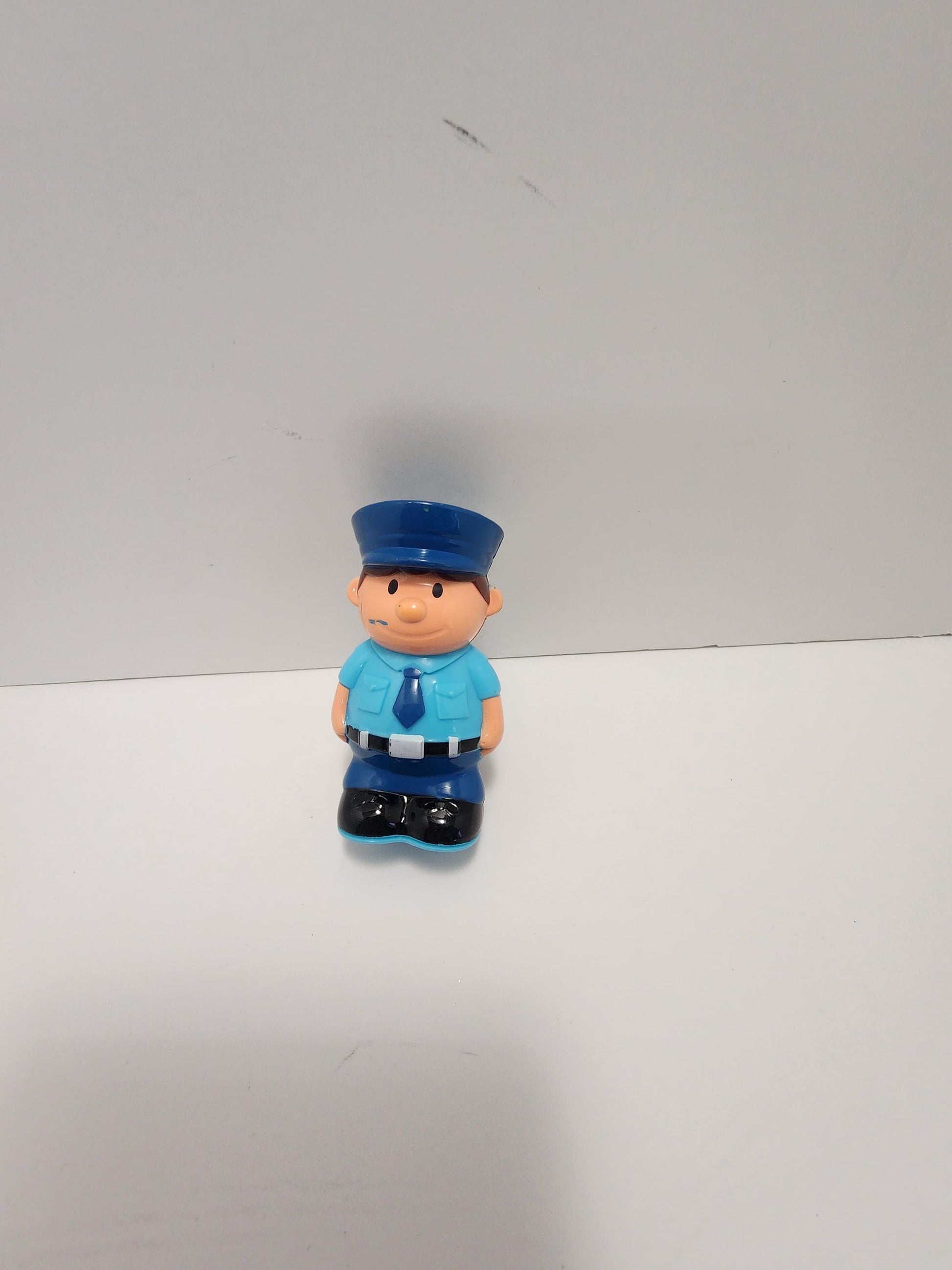 Police Man Vintage Hard Plastic Figure - Fisher Price - Vtech - V Tech Toys - Pretend Play - Fisher Price Figures - Police Man - Police Toys