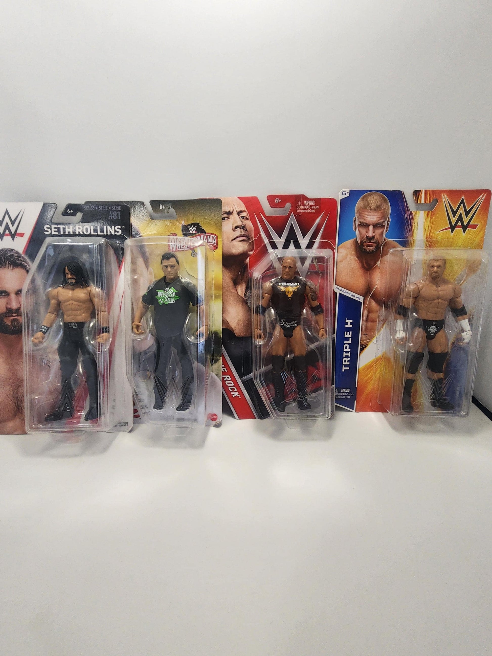 WWE Action Figures - Wrestling Action Figures - The Rock - Dwayne Johnson - Seth Rollins - HHH - Action Figures