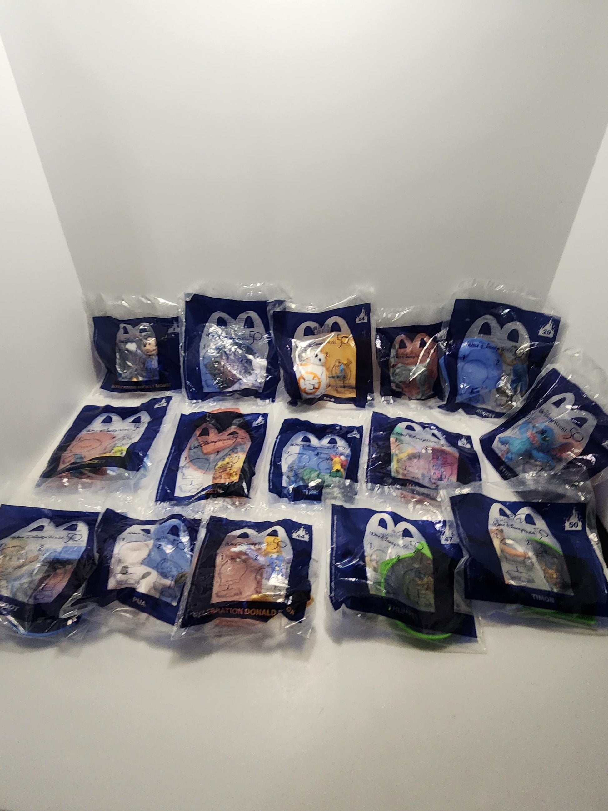 Walt Disney Anniversary Happy Meal McDonald's Toys - Happy Meal Toys - McDonald's Toys - Fast Food Toys - Disney Toys