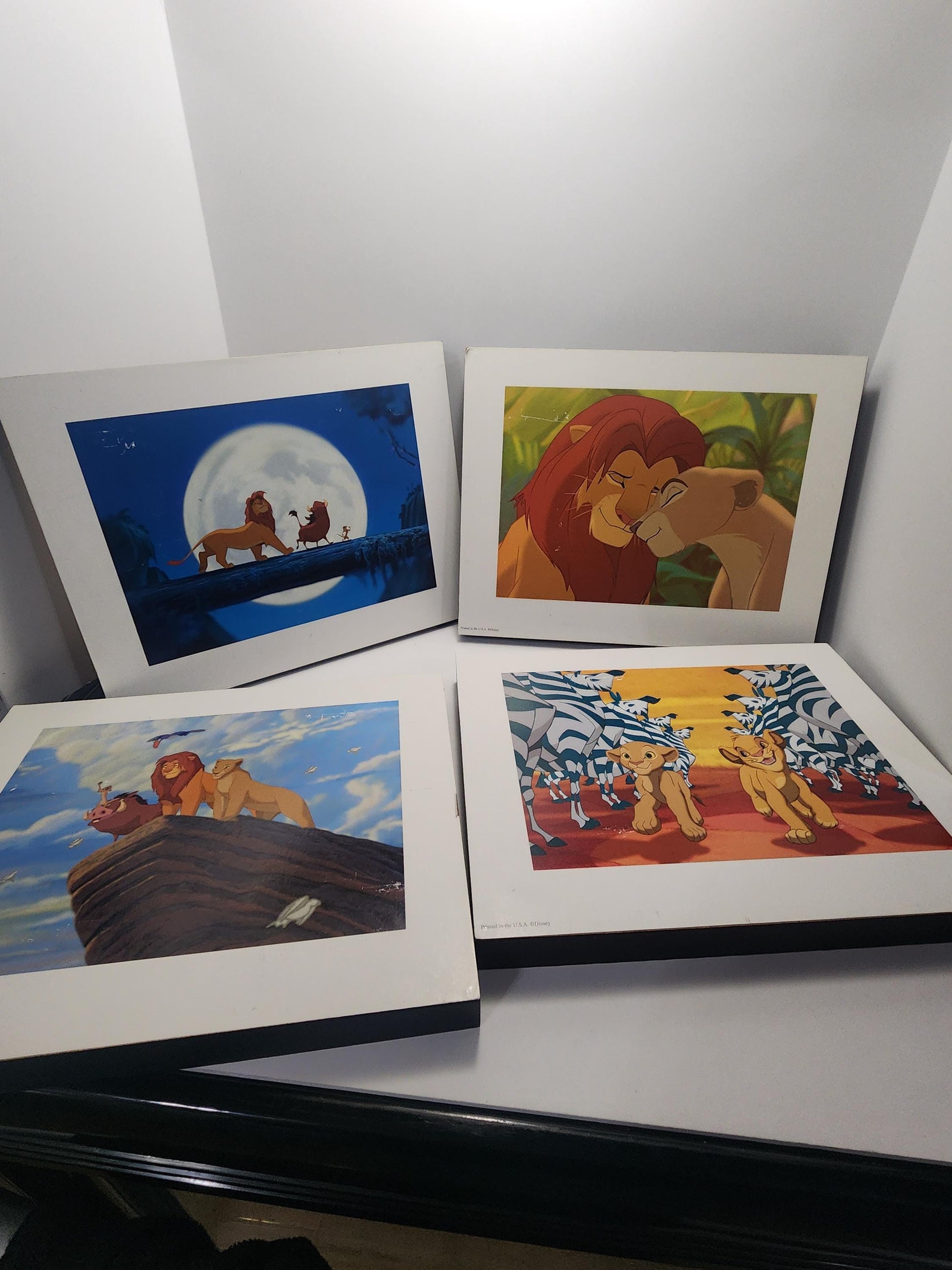 Disney Vintage 1990s Lilographs Framed - Disney Store - Disneyland - Disney - Wall Hangings - Pictures - The Lion King - Lion King Decor