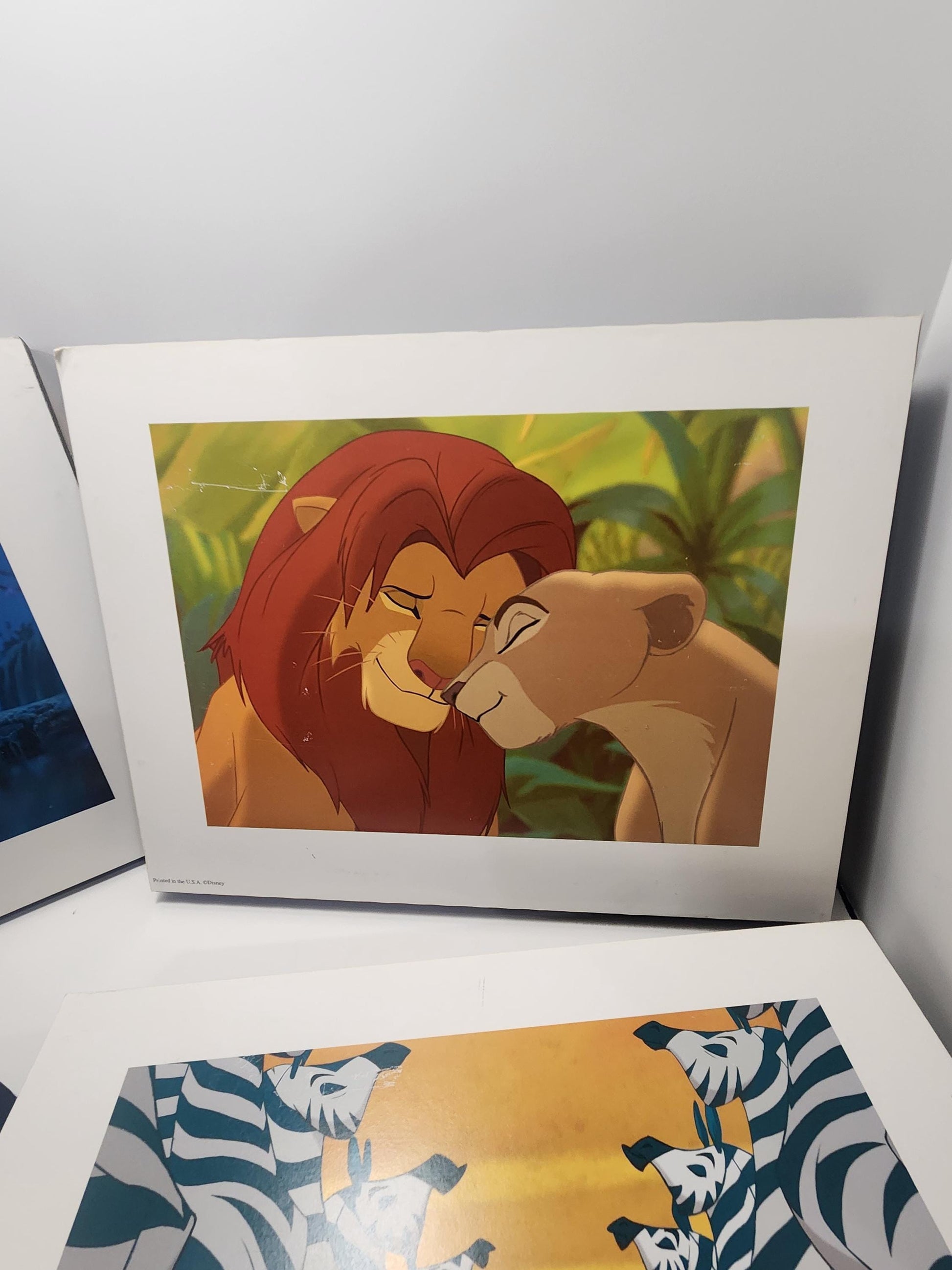 Disney Vintage 1990s Lilographs Framed - Disney Store - Disneyland - Disney - Wall Hangings - Pictures - The Lion King - Lion King Decor