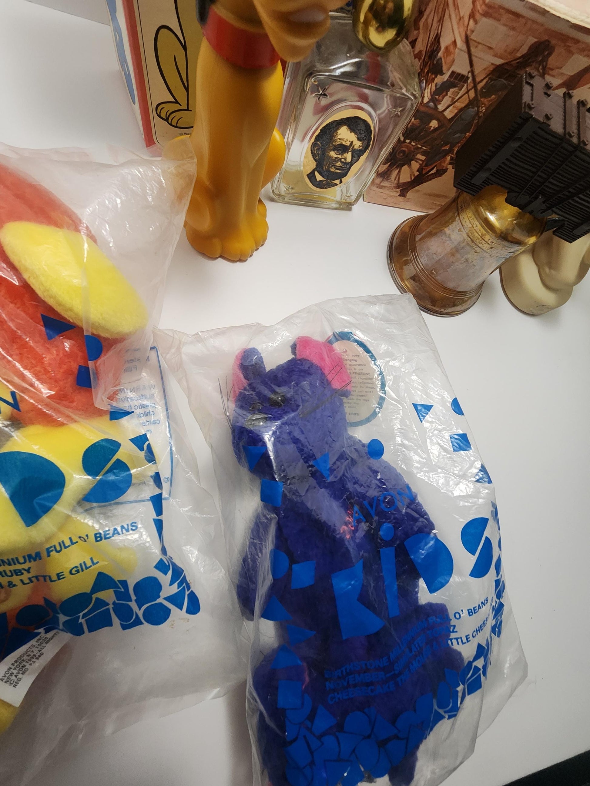 Avon Vintage Collectables - Birthstone Plush - Pluto - Avon - Collectable Glass - President's- America - Cologne - Soap - Butterflies