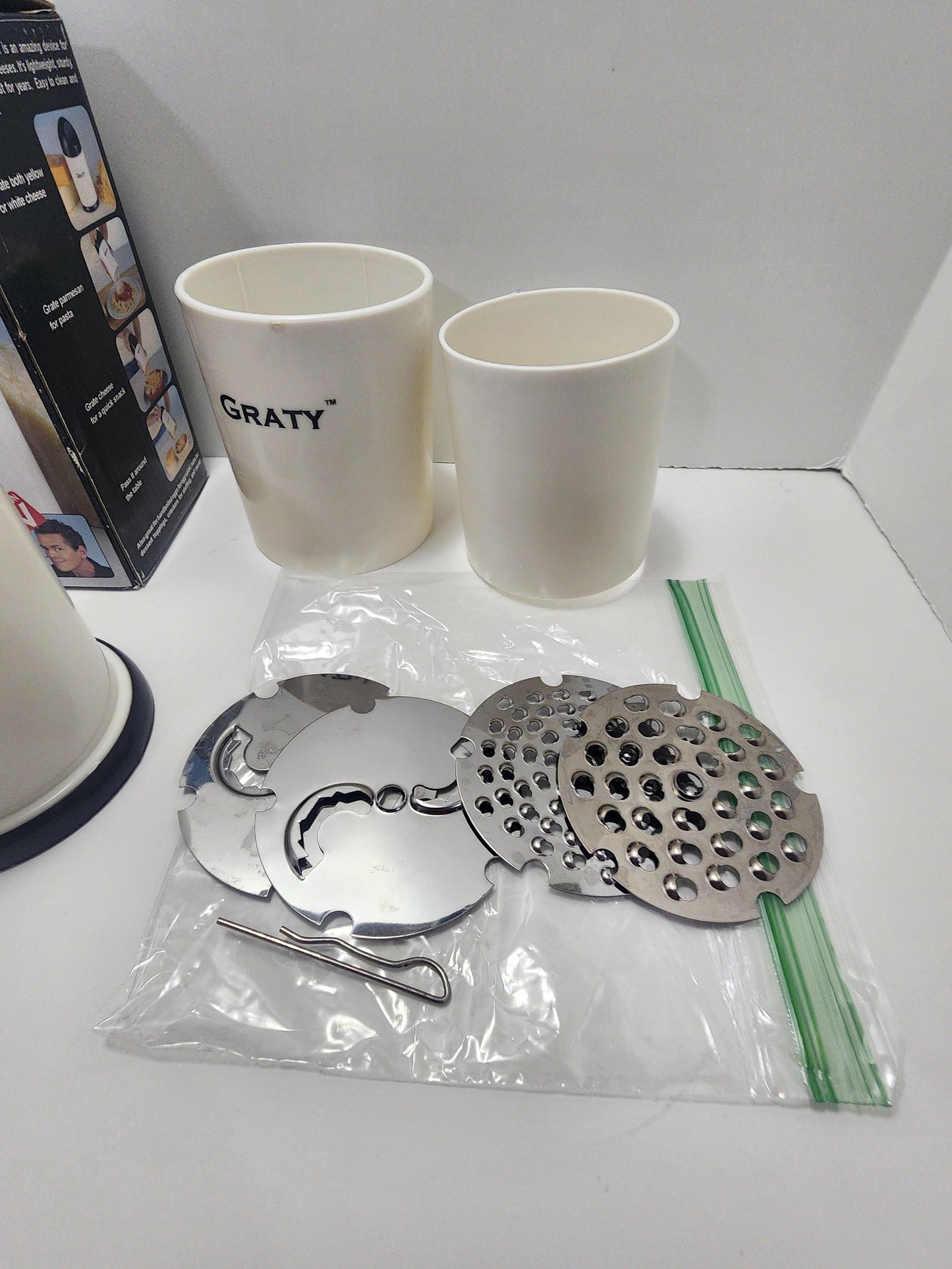 Grant Cheese Grater - Cheese - Cheese Grater - Grater - Gray - Kitchen - Cooking - As Seen On TV