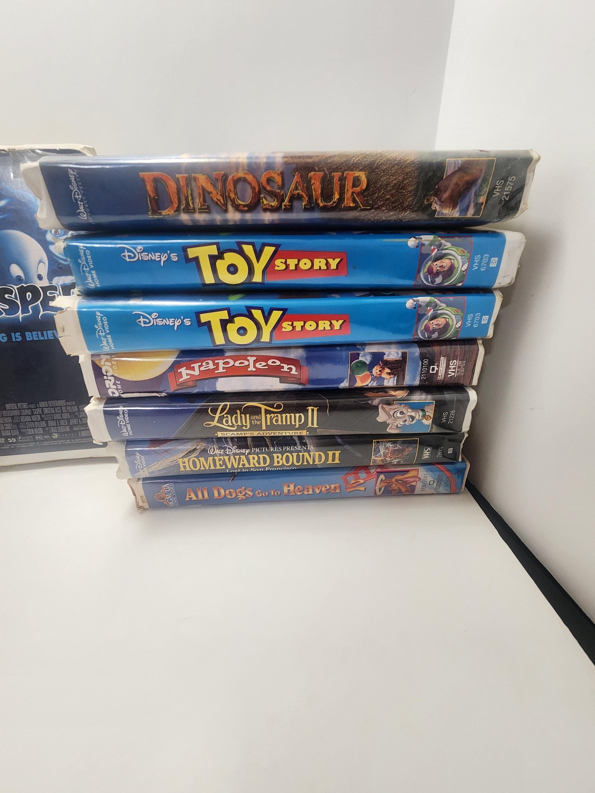 VHS Vintage Kids Movies - Family Movies - VHS- Fox - 20th Century Fox - Disney - Movies - Casper - Thumbalina - Toy Story