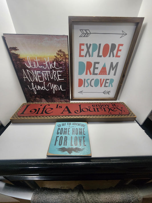 Adventure Traveling Decor Signs - Signs - Decor - Home Decor - Traveling - Adventure - Outdoors Decor - Adventure Decor